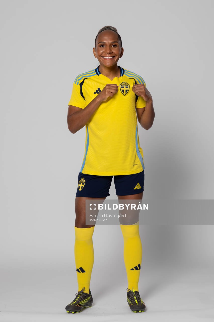Madelen Janogy of Sweden poses for a portrait