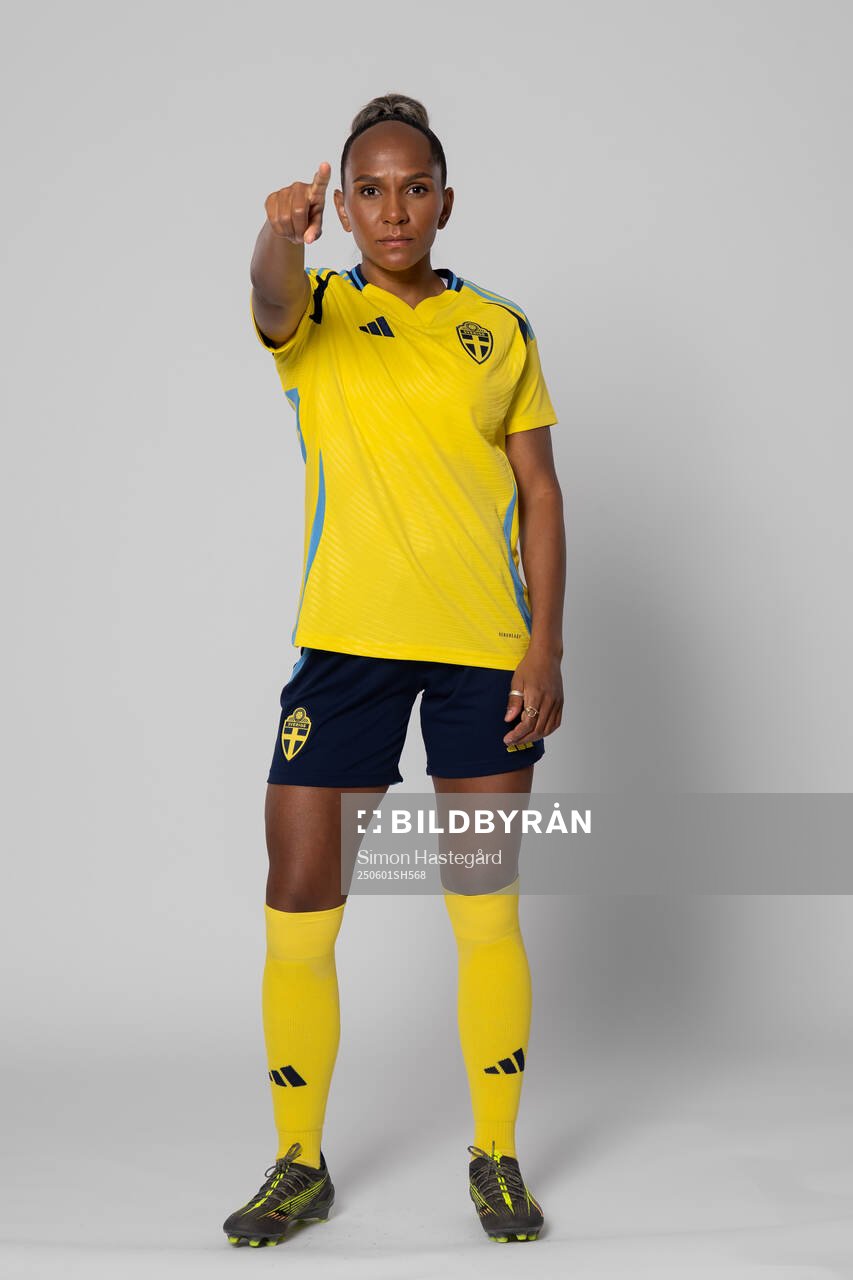 Madelen Janogy of Sweden poses for a portrait