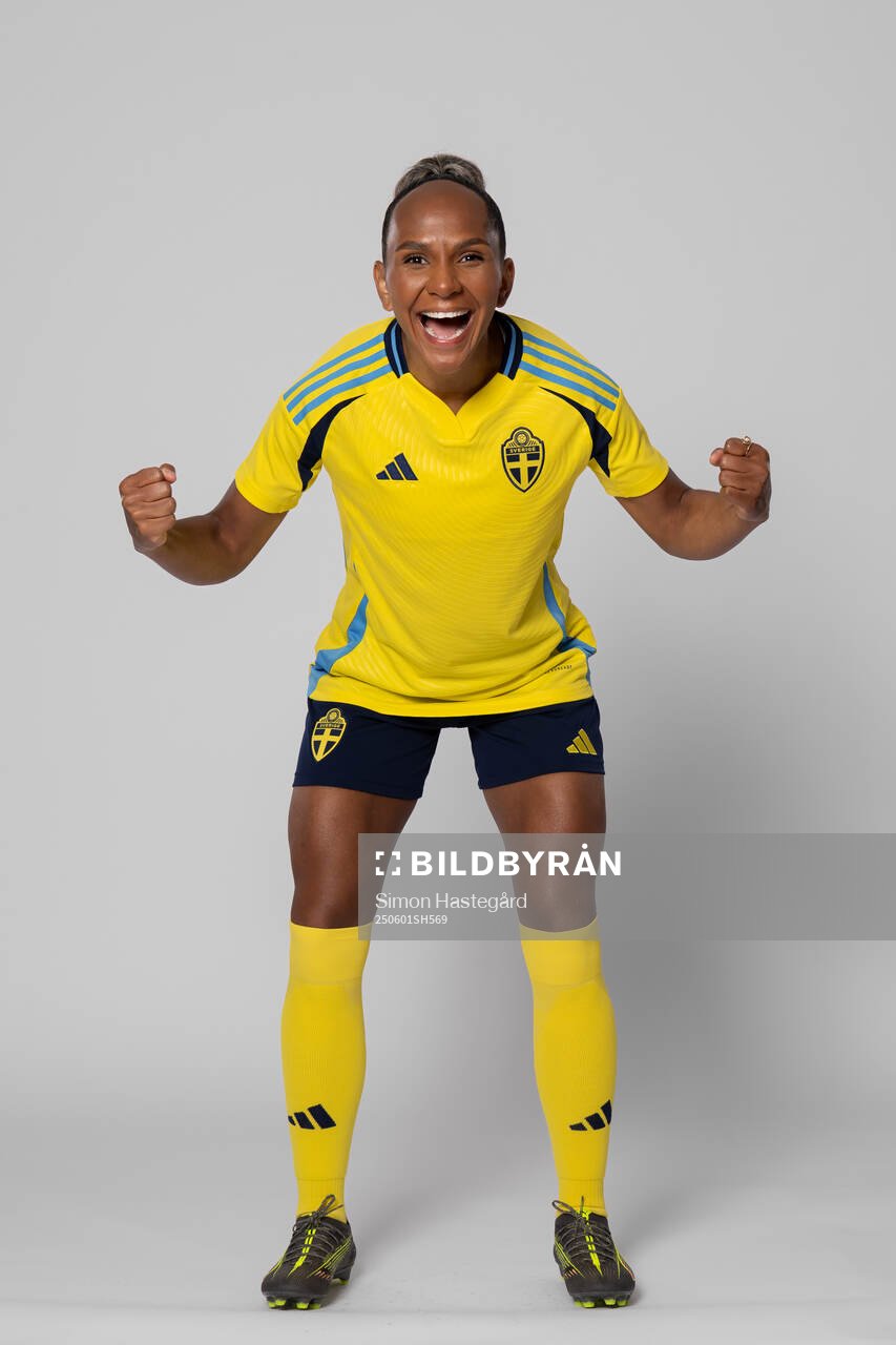 Madelen Janogy of Sweden poses for a portrait