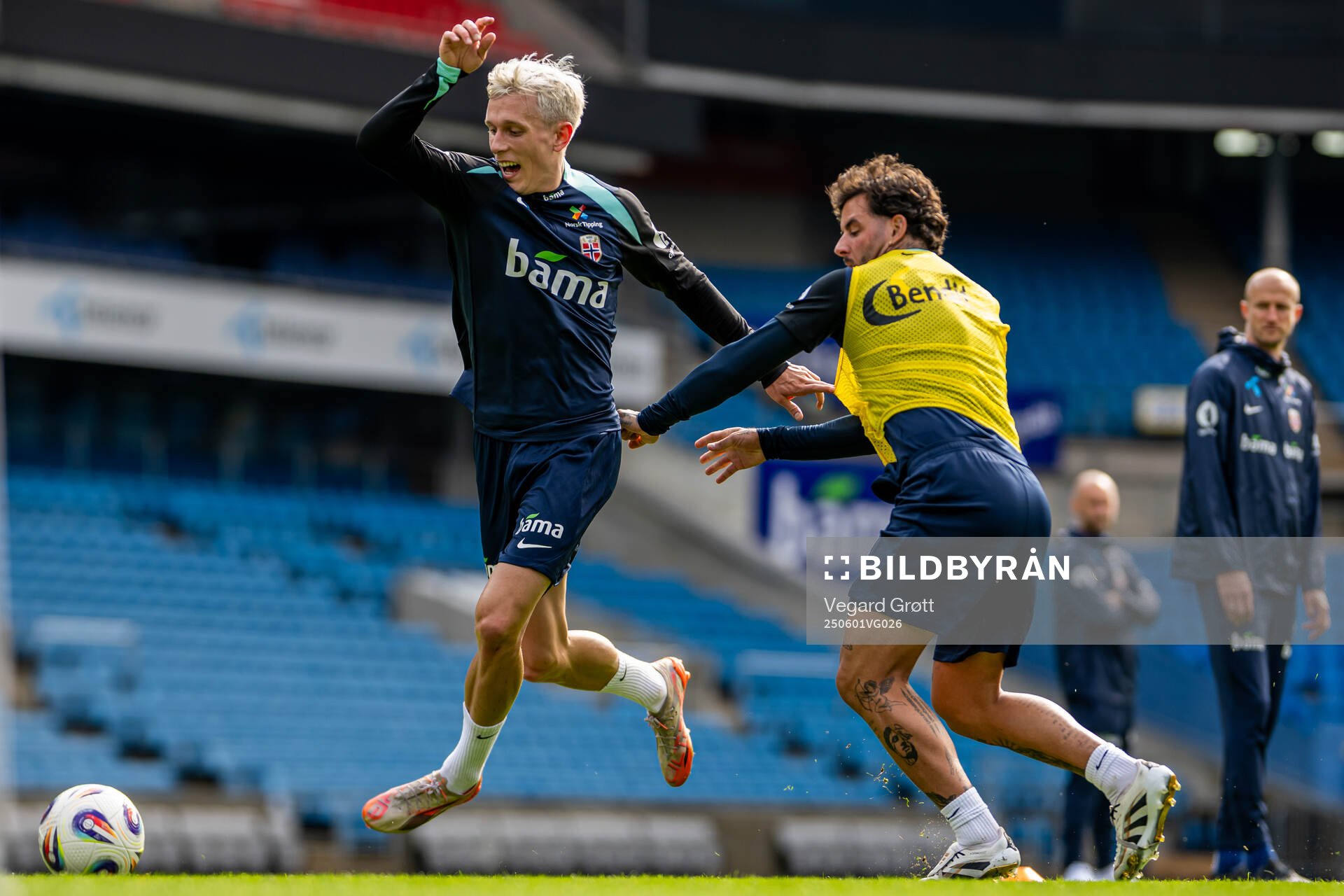 Marcus Holmgren Pedersen and Aron Dønnum of the Norwegian