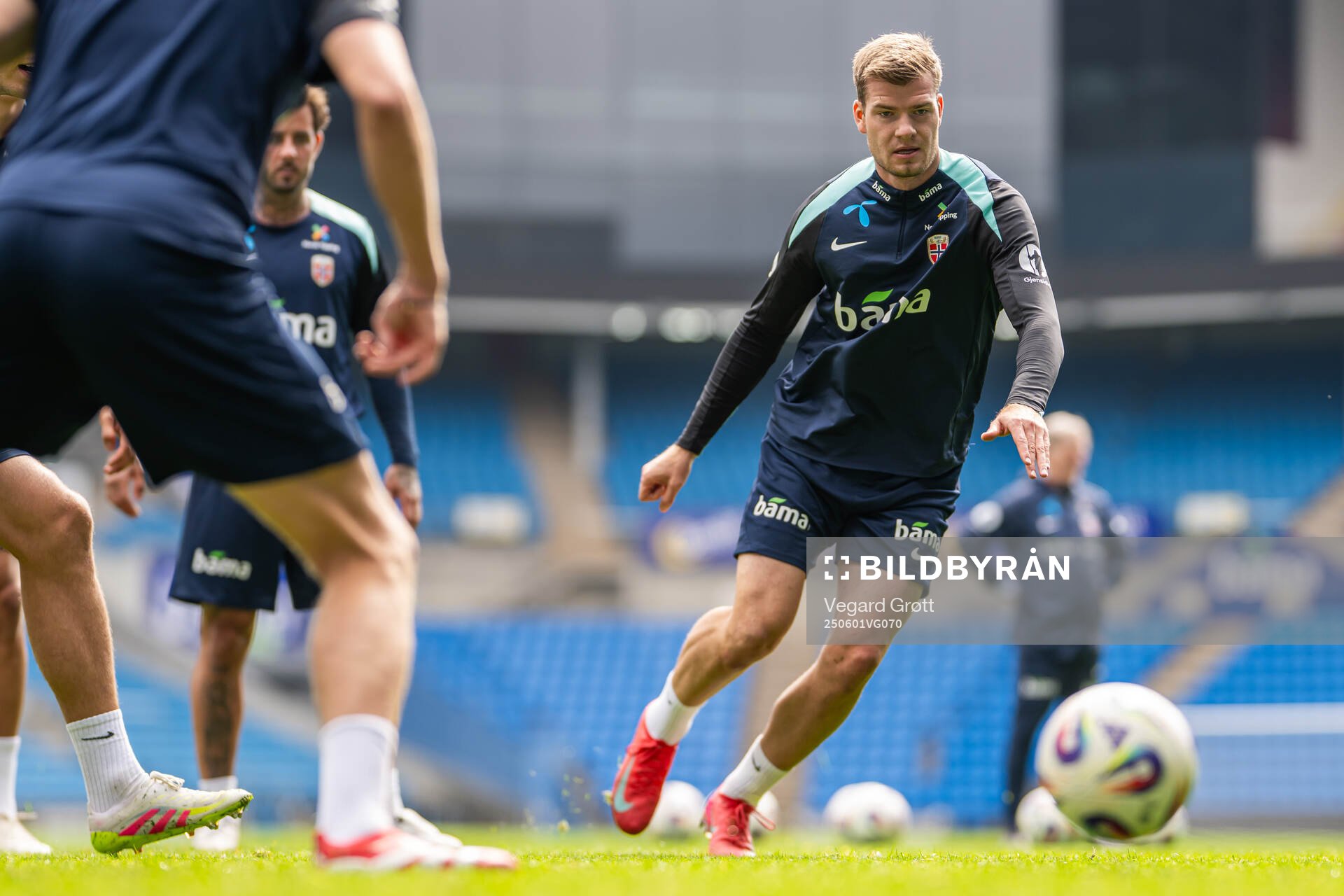 Alexander Sørloth of the Norwegian national football team