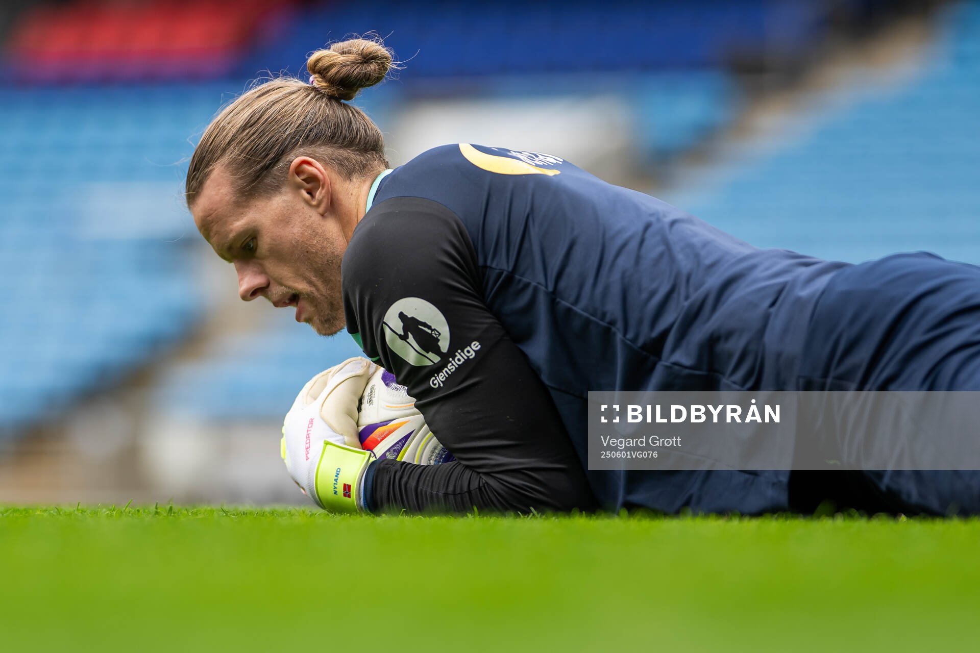 Goalkeeper Ørjan Håskjold Nyland of the Norwegian