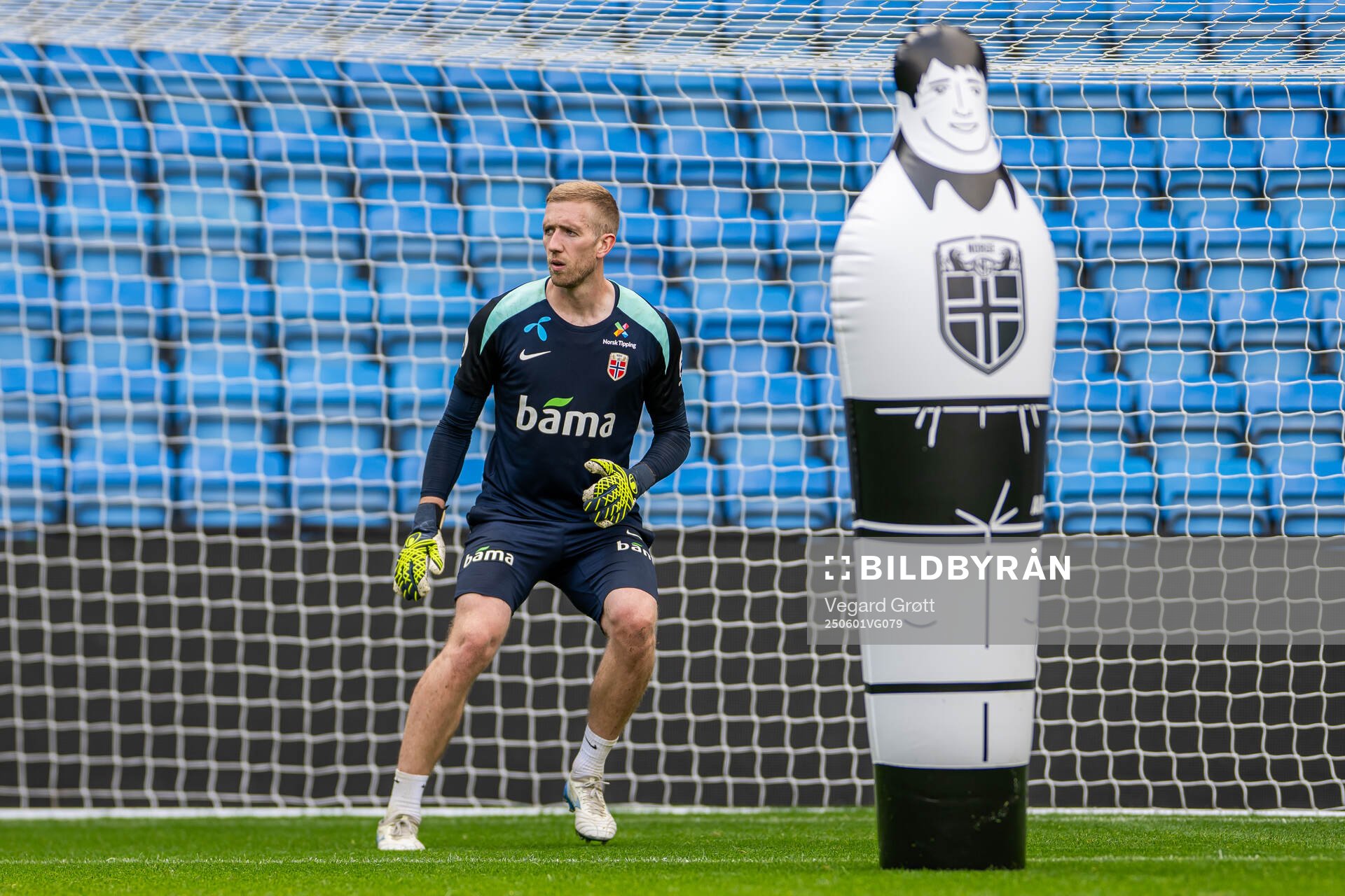 Goalkeeper Egil Selvik of the Norwegian national football