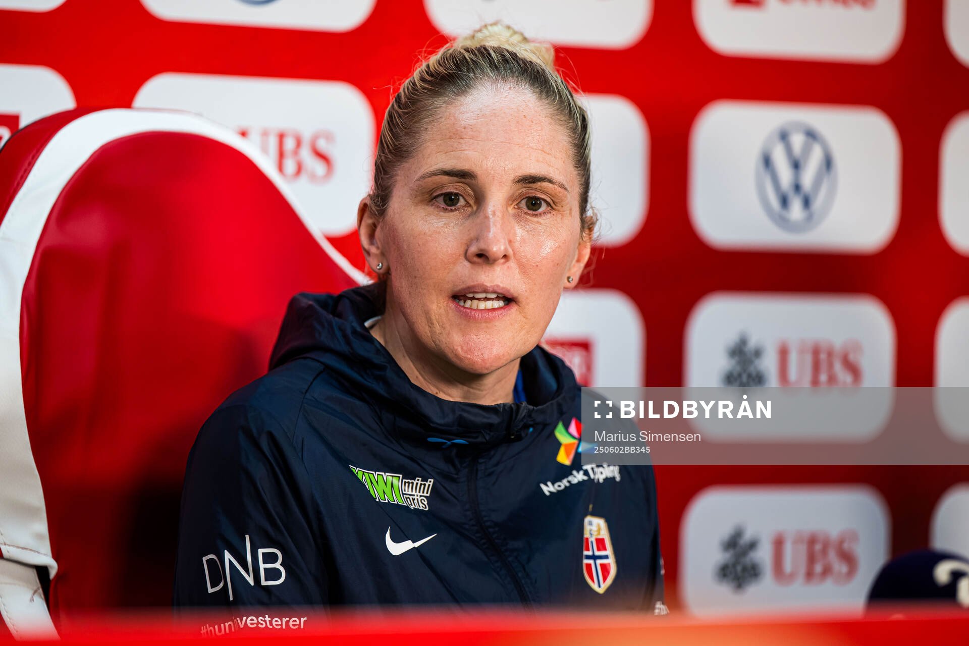 Head coach Gemma Grainger of the Norwegian women's national