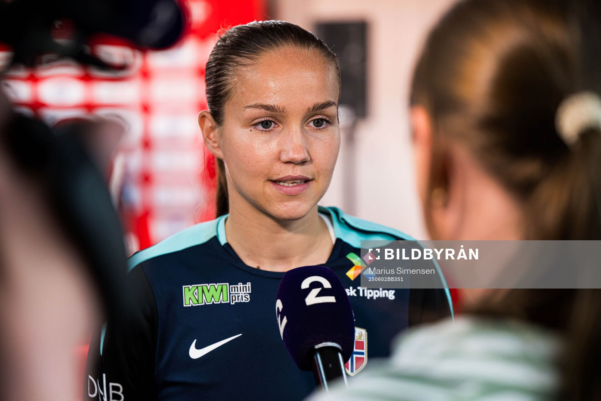Guro Reiten of the Norwegian women's national football team