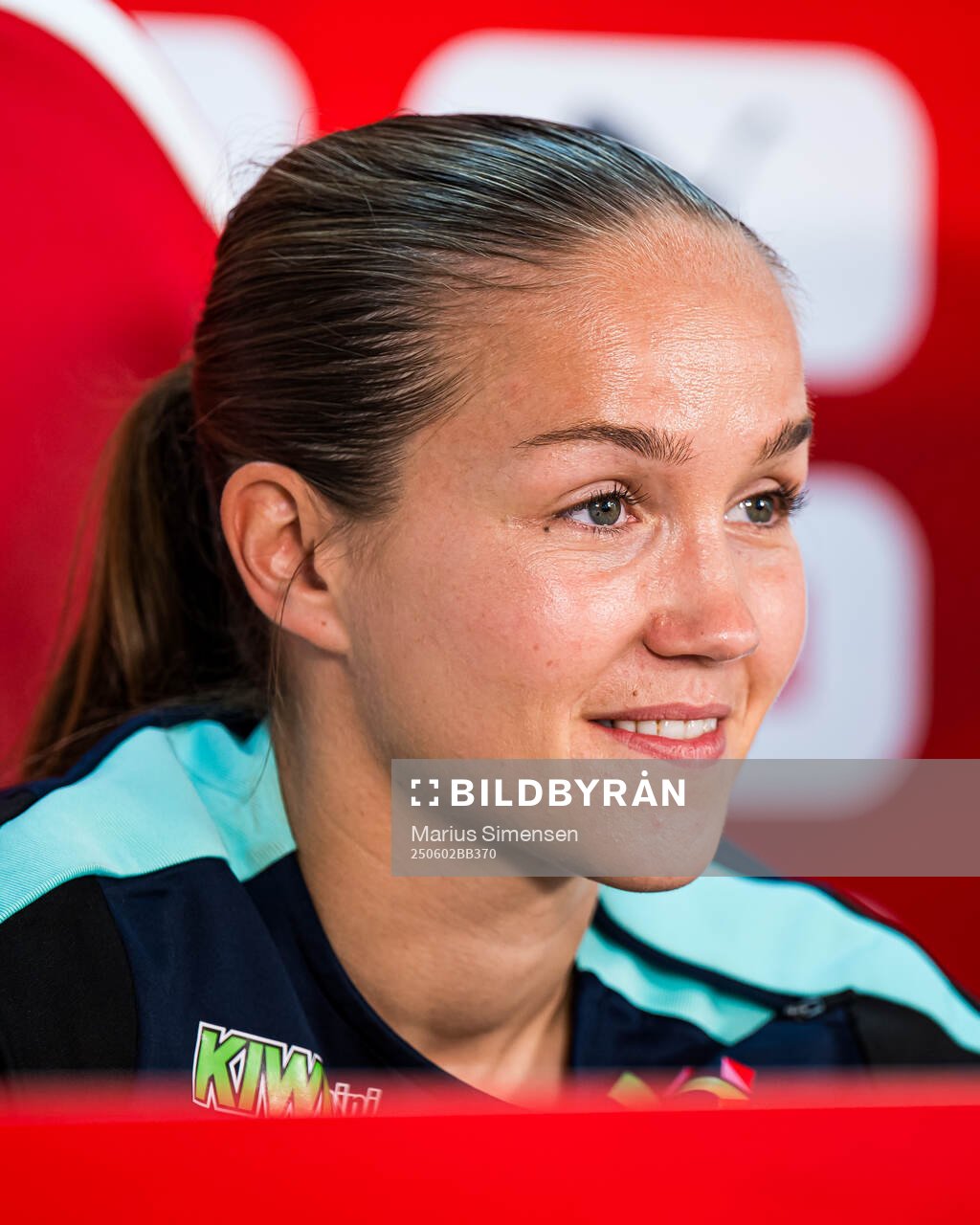 Guro Reiten of the Norwegian women's national football team