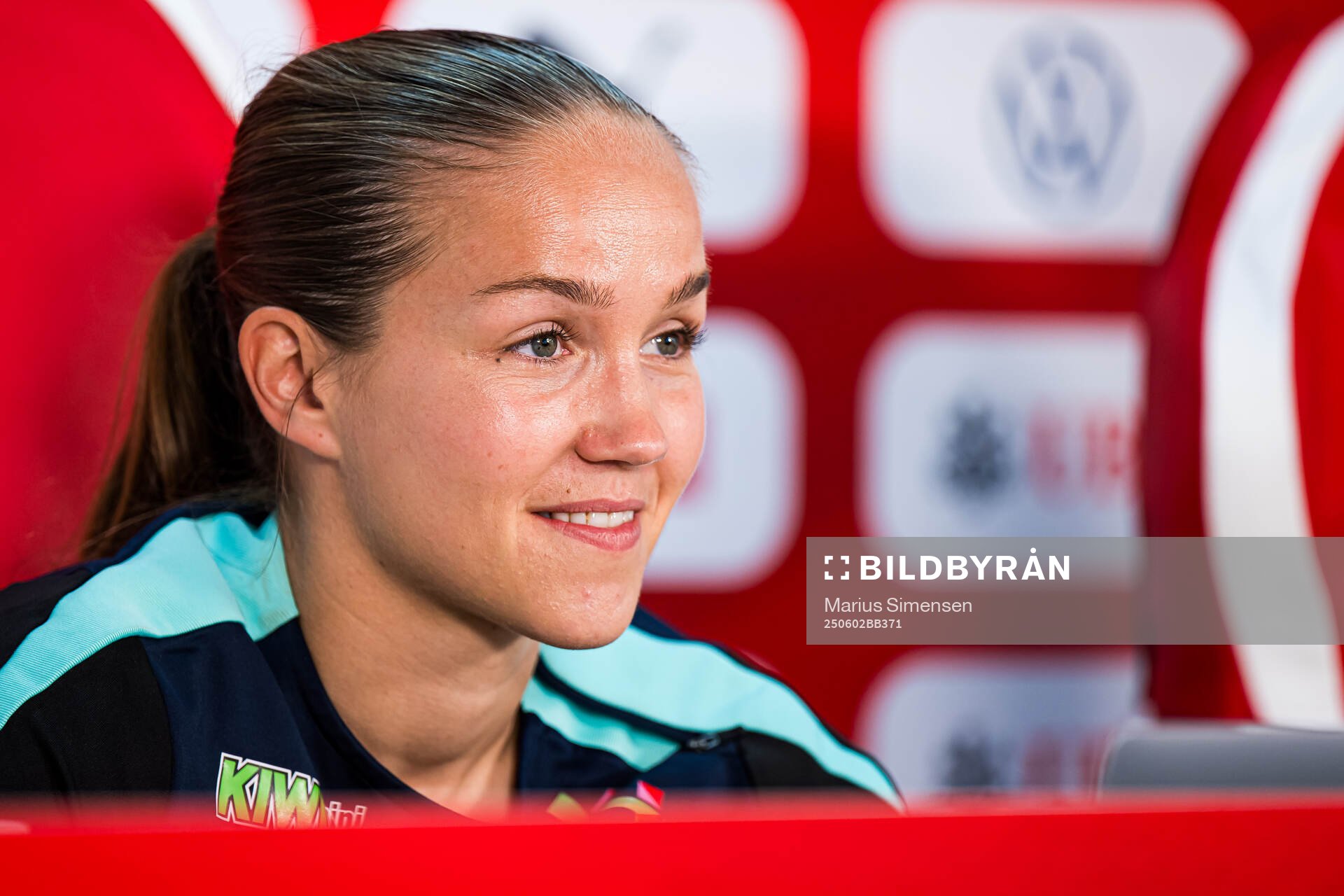 Guro Reiten of the Norwegian women's national football team