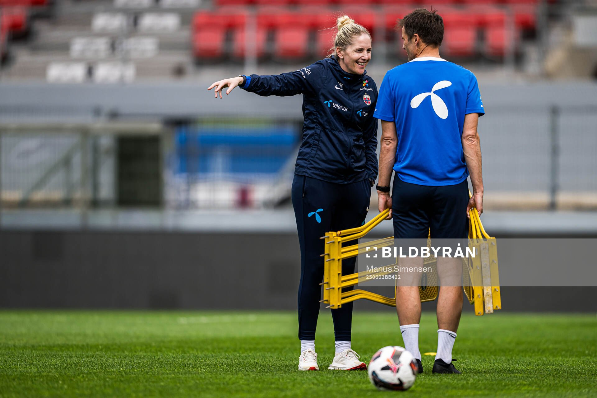 Head coach Gemma Grainger of the Norwegian women's national