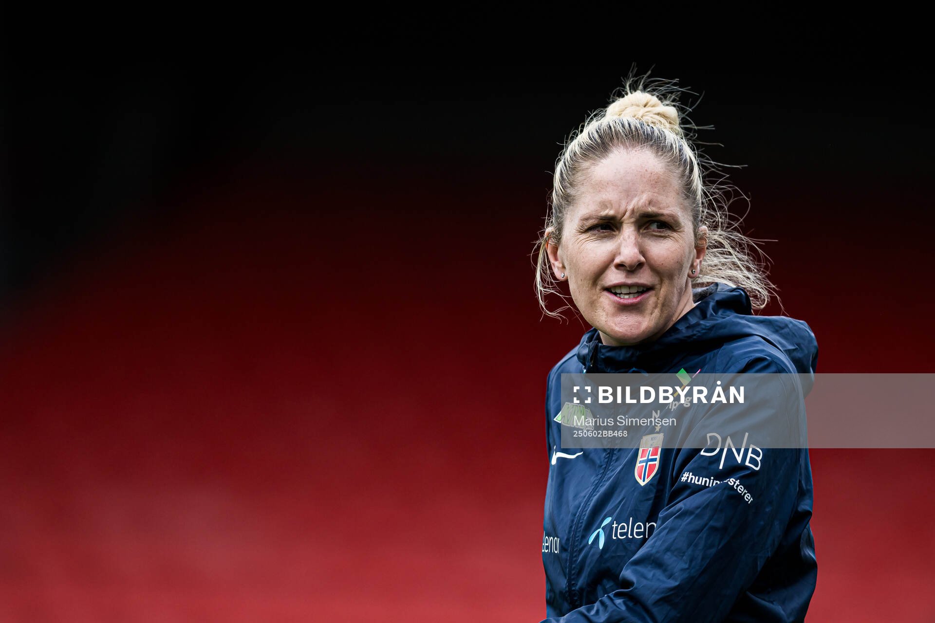 Head coach Gemma Grainger of the Norwegian women's national