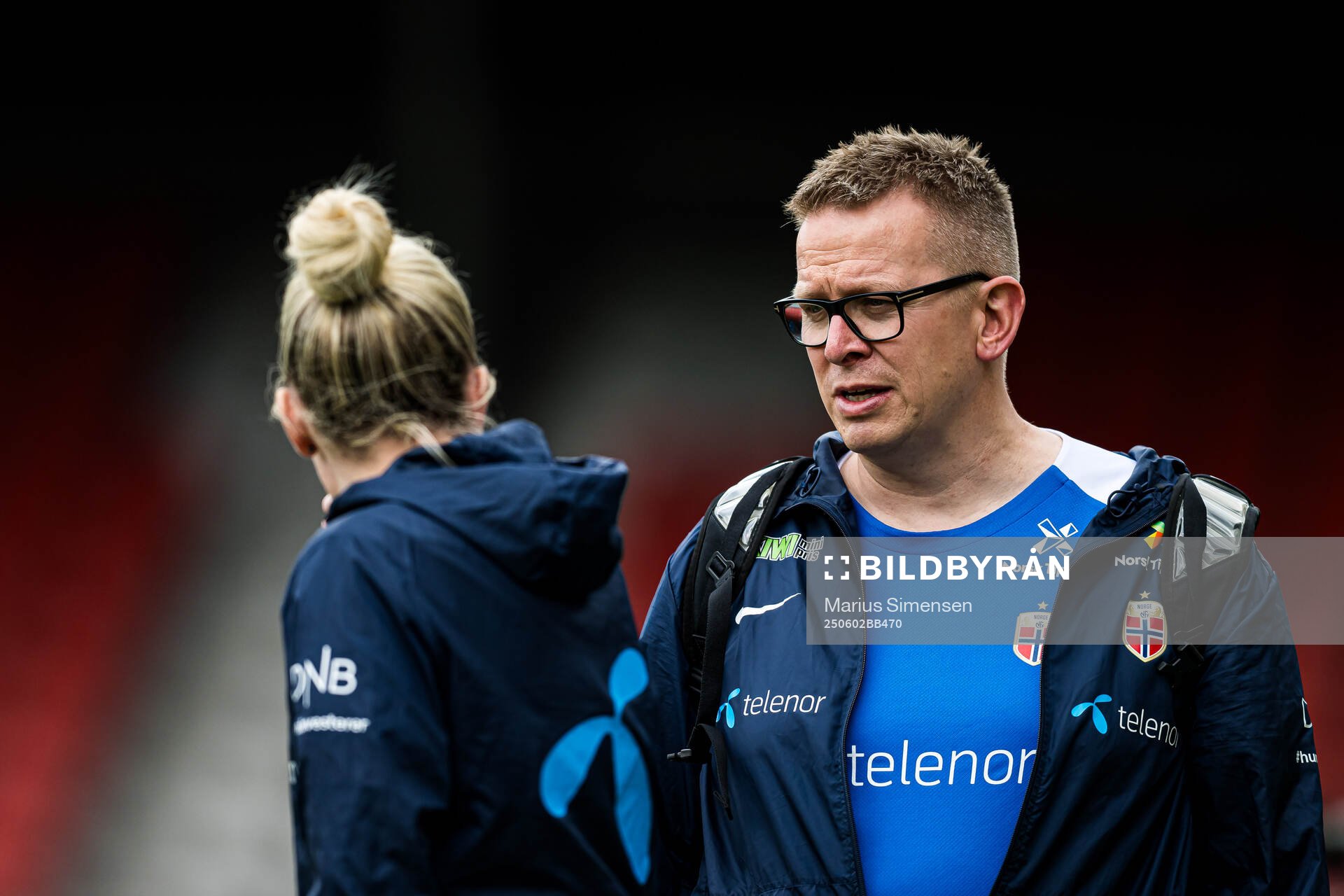 Media officer Henning Sverdrup of the Norwegian women's