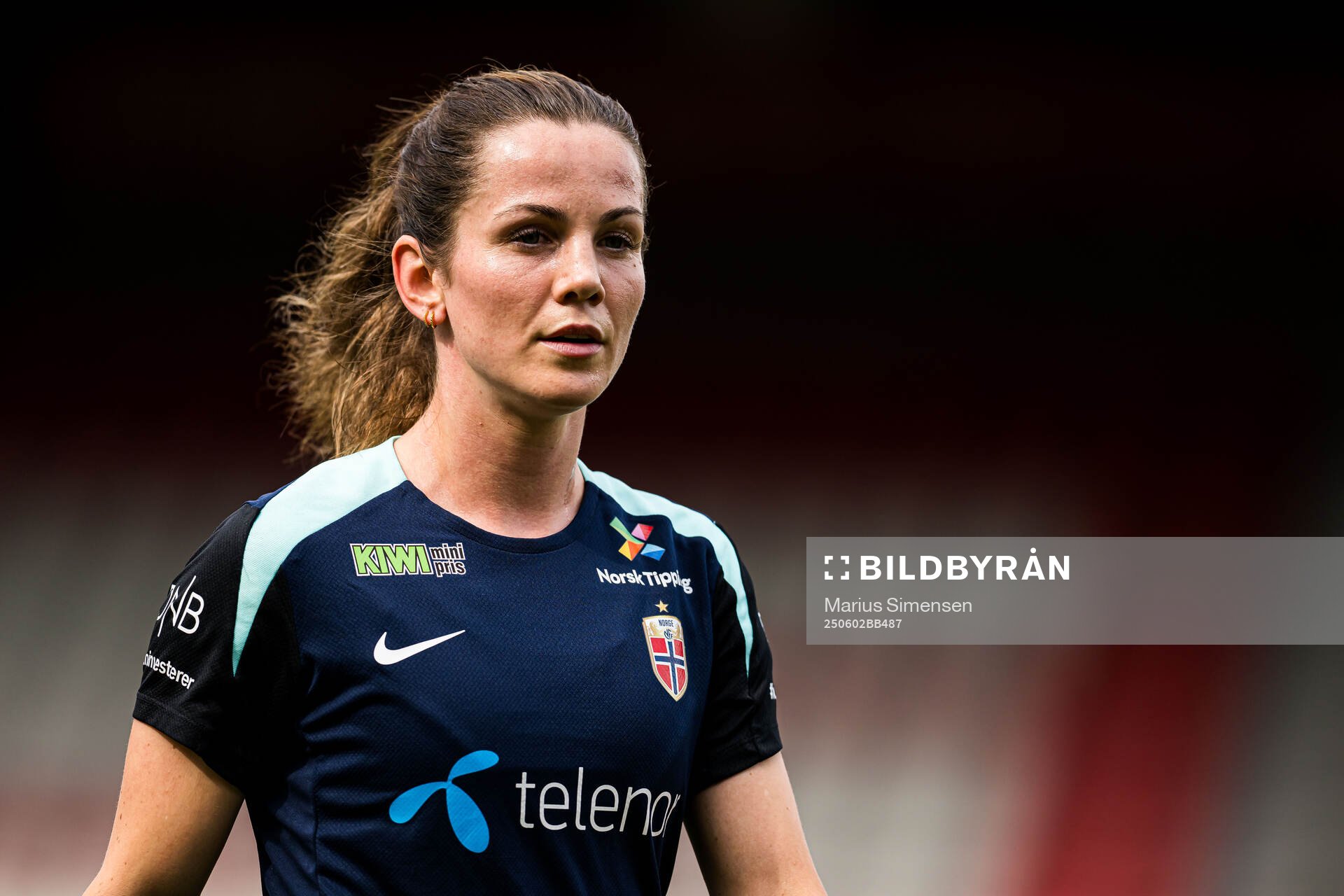 Tuva Hansen of the Norwegian women's national football team