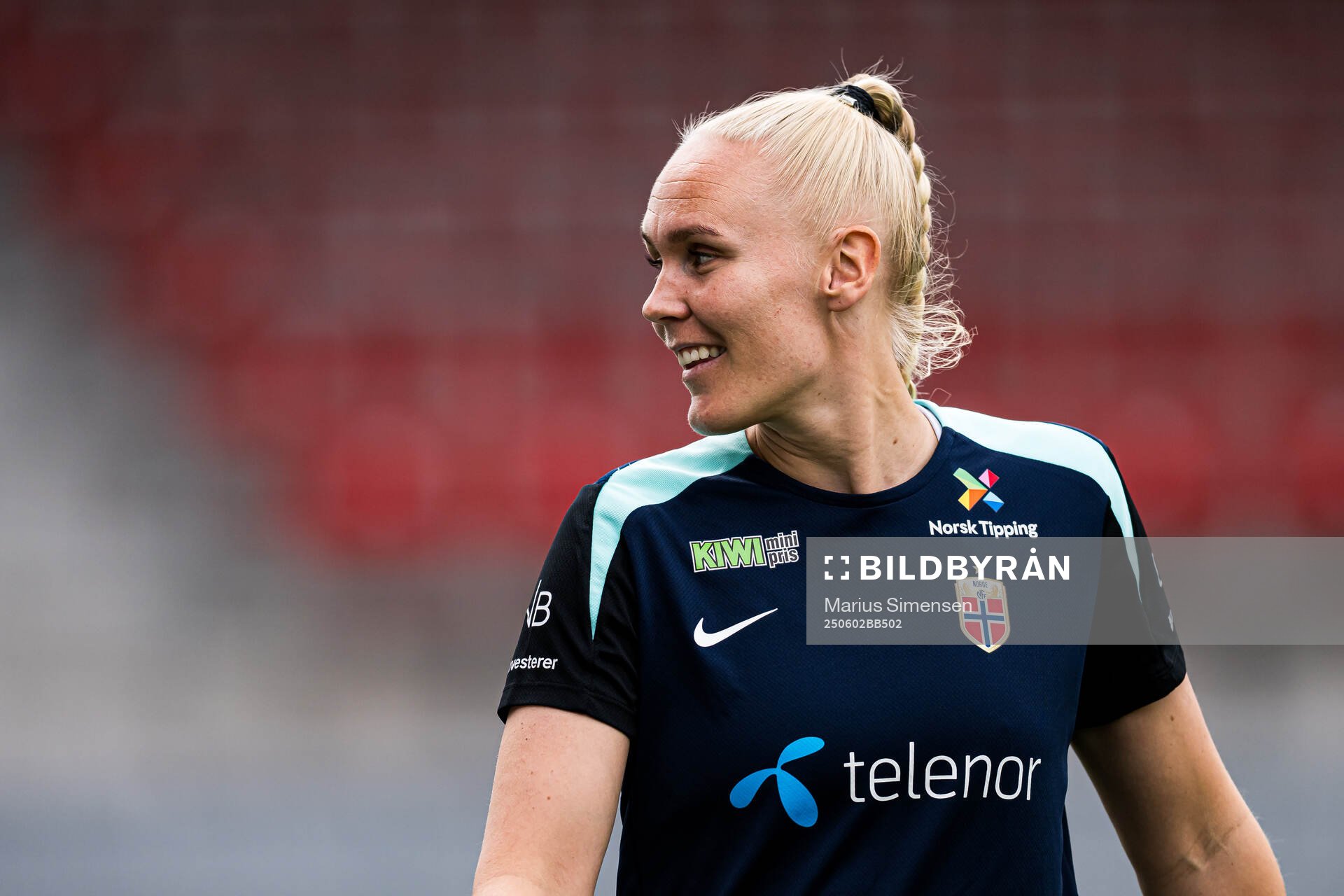 Maria Thorisdottir of the Norwegian women's national