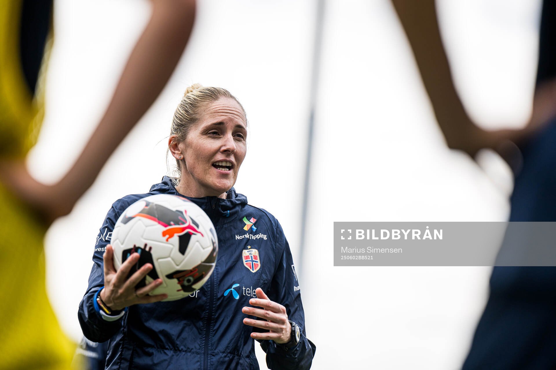 Head coach Gemma Grainger of the Norwegian women's national