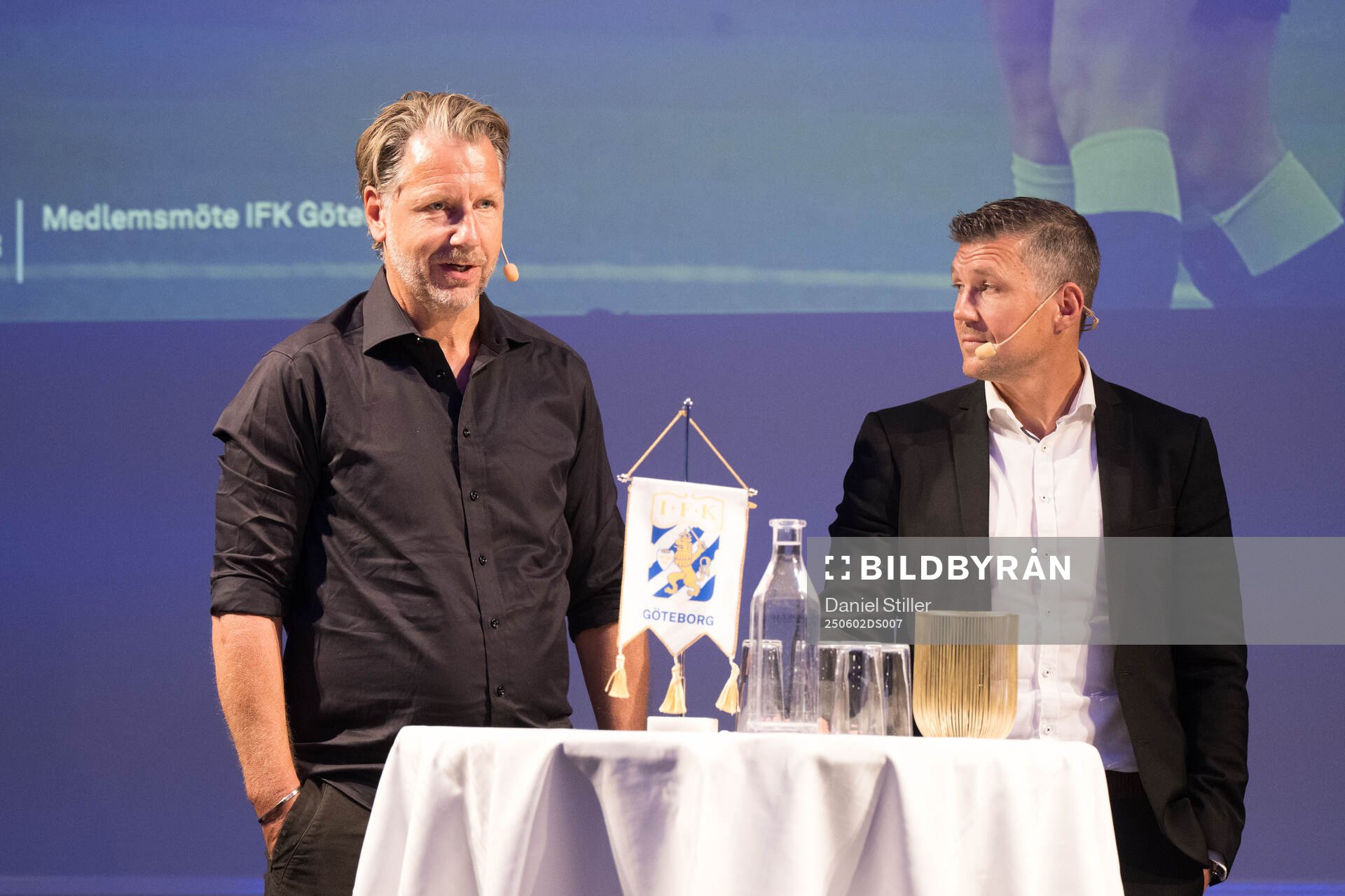 Fotbollschef Jesper Jansson och sportchef Hannes Stiller