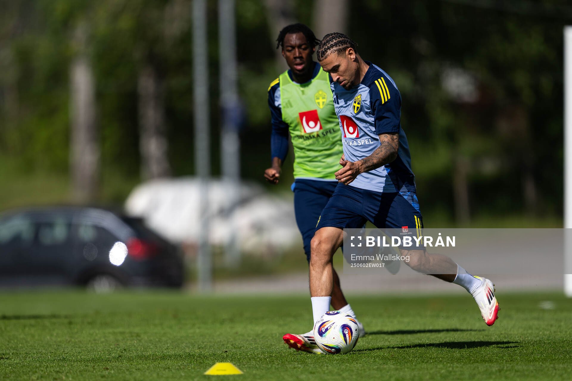 Jordan Larsson of the Swedish men's national football team