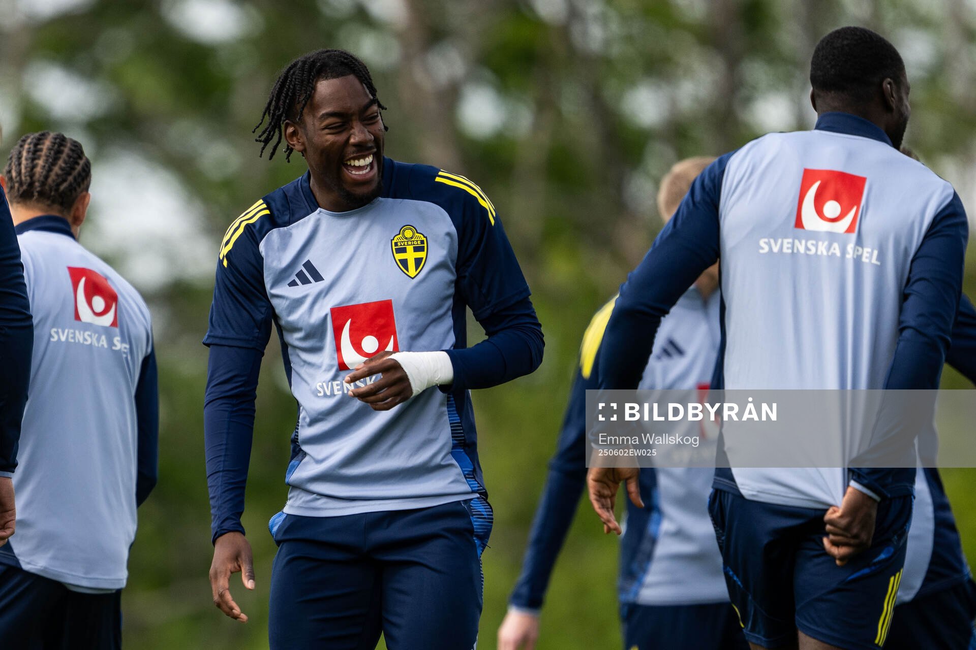 Anthony Elanga of the Swedish men's national football team