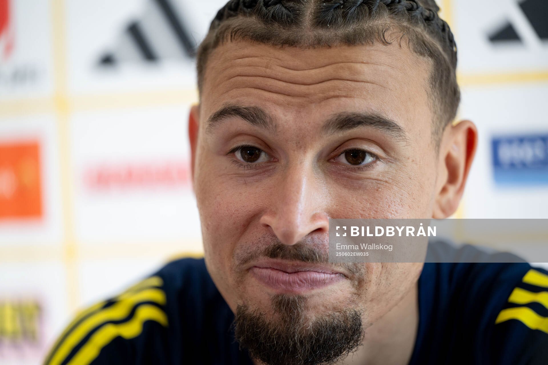 Jordan Larsson of the Swedish men's national football team