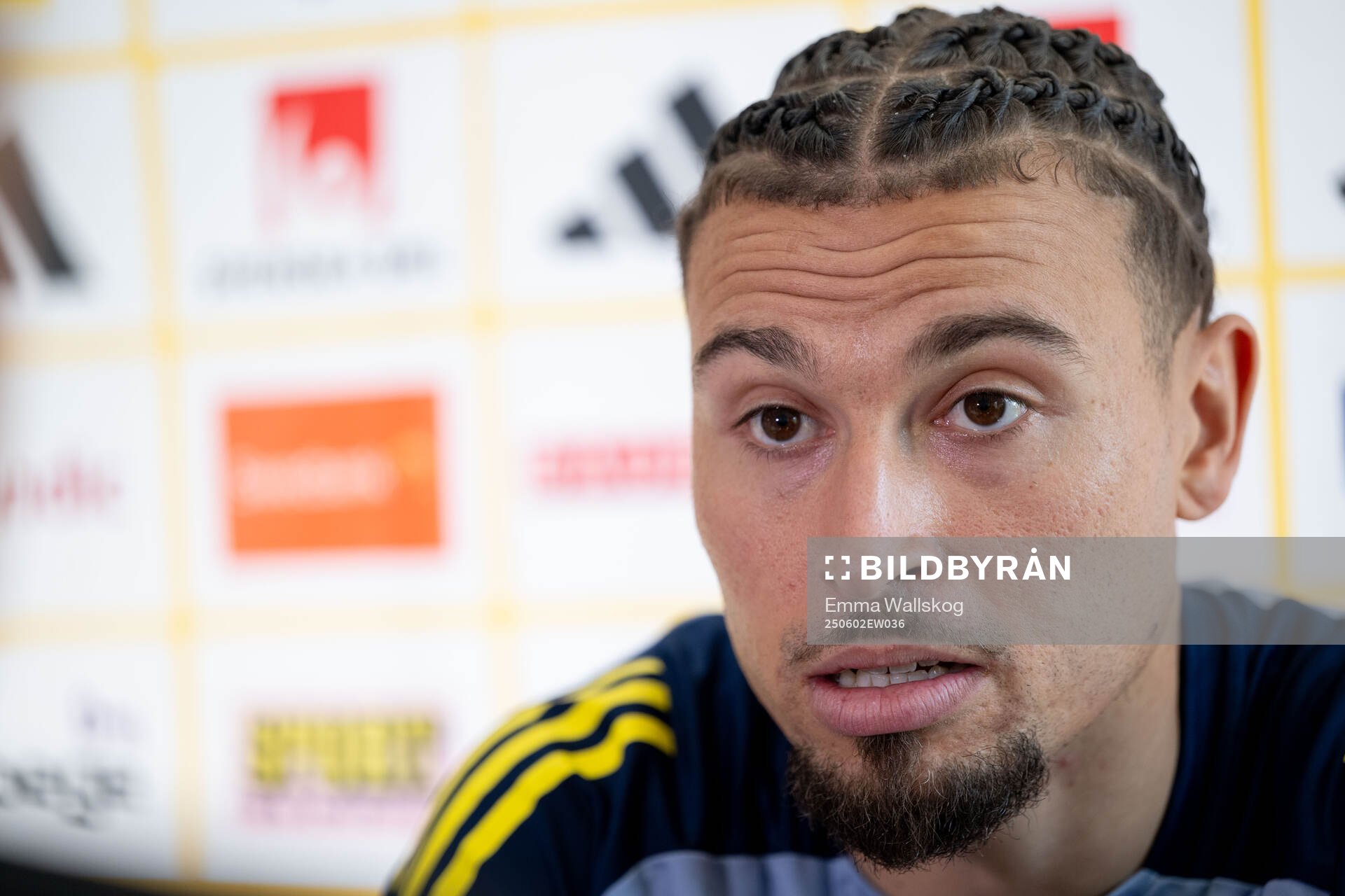 Jordan Larsson of the Swedish men's national football team