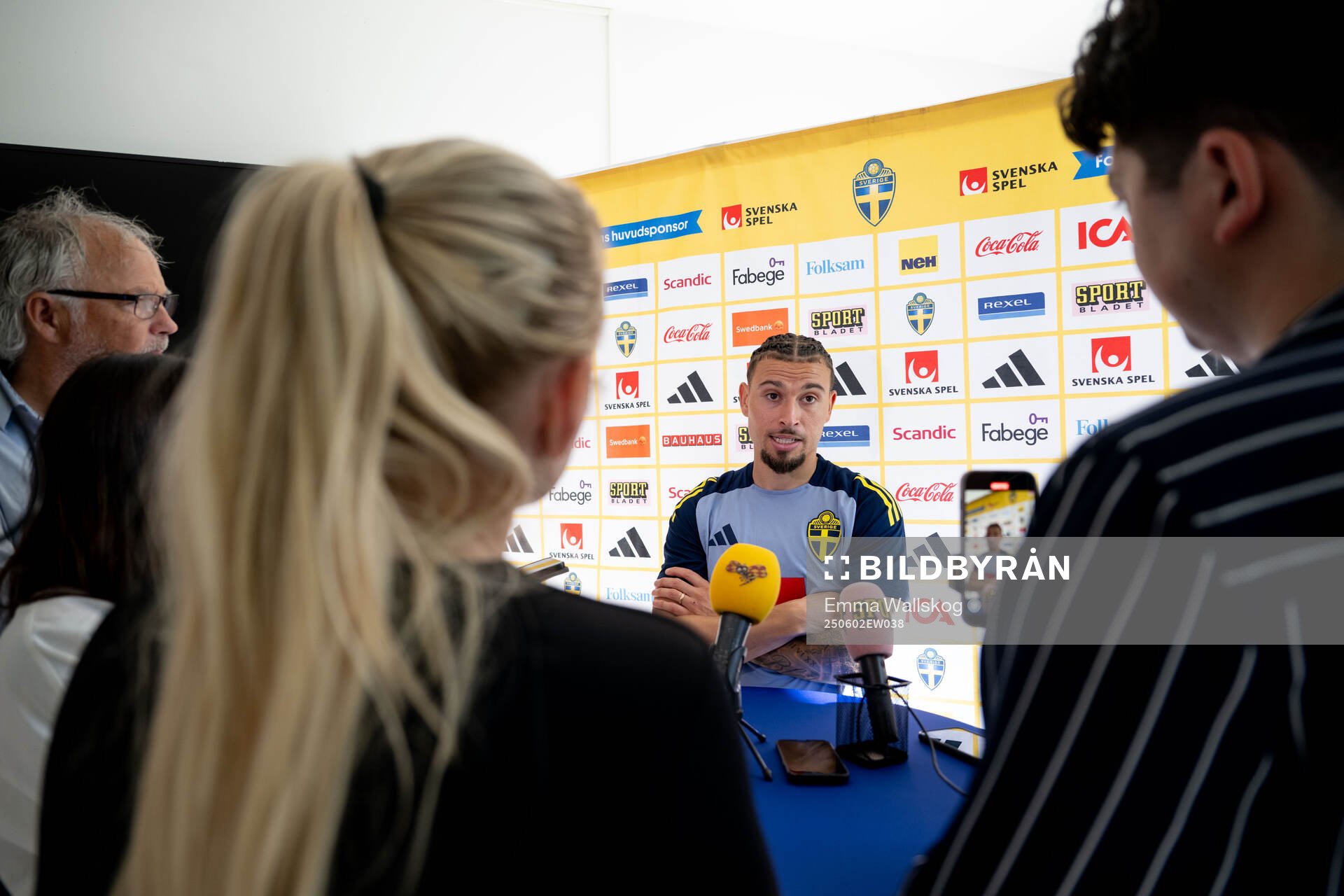 Jordan Larsson of the Swedish men's national football team