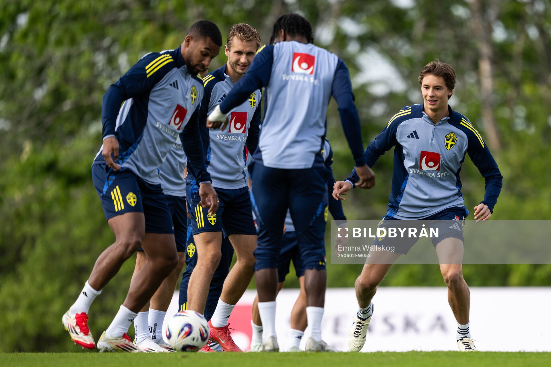 Isak Hien, Benjamin Nygren and John Mellberg of the Swedish