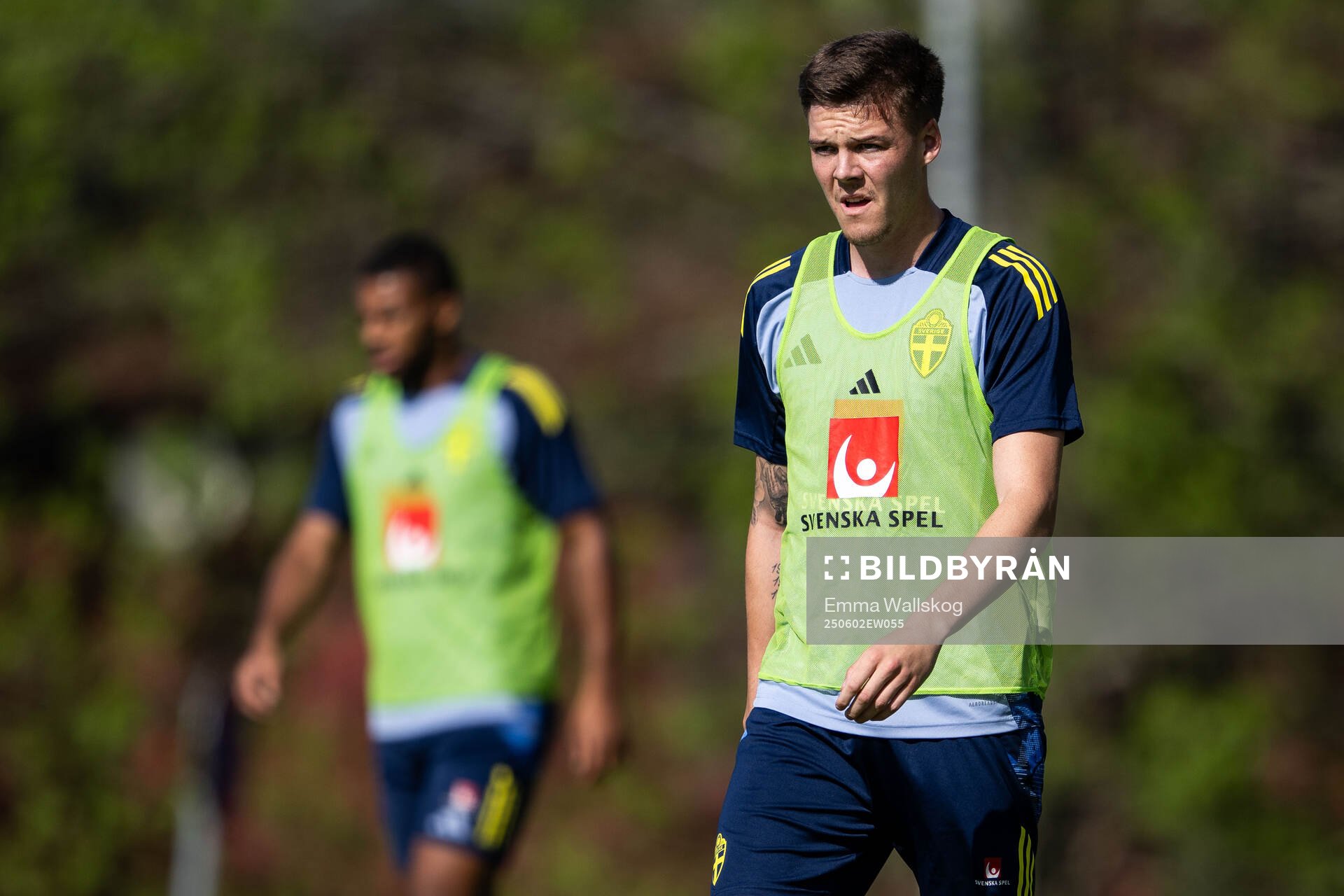 Emil Holm of the Swedish men's national football team