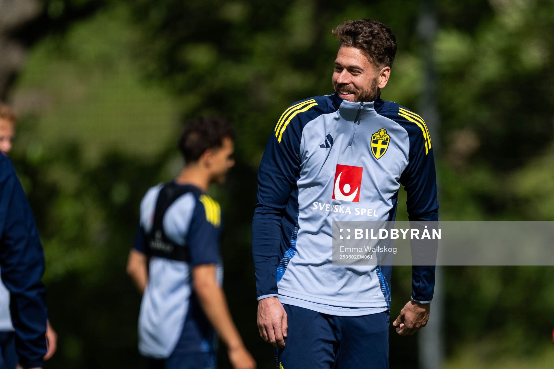 Goalkeeper Kristoffer Nordfeldt of the Swedish men's