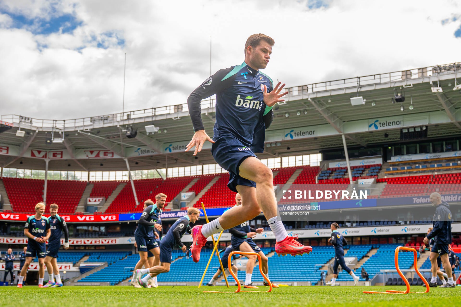 Alexander Sørloth of the Norwegian national football team