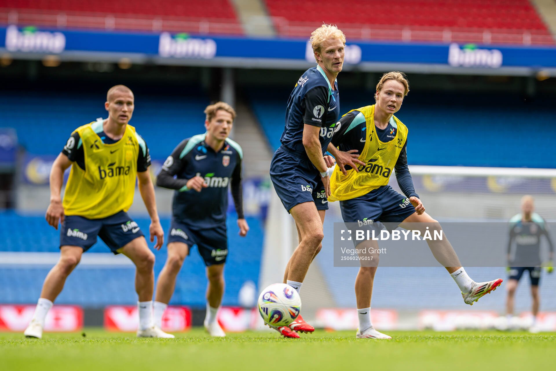 Morten Thorsby and Andreas Schjelderup of the Norwegian