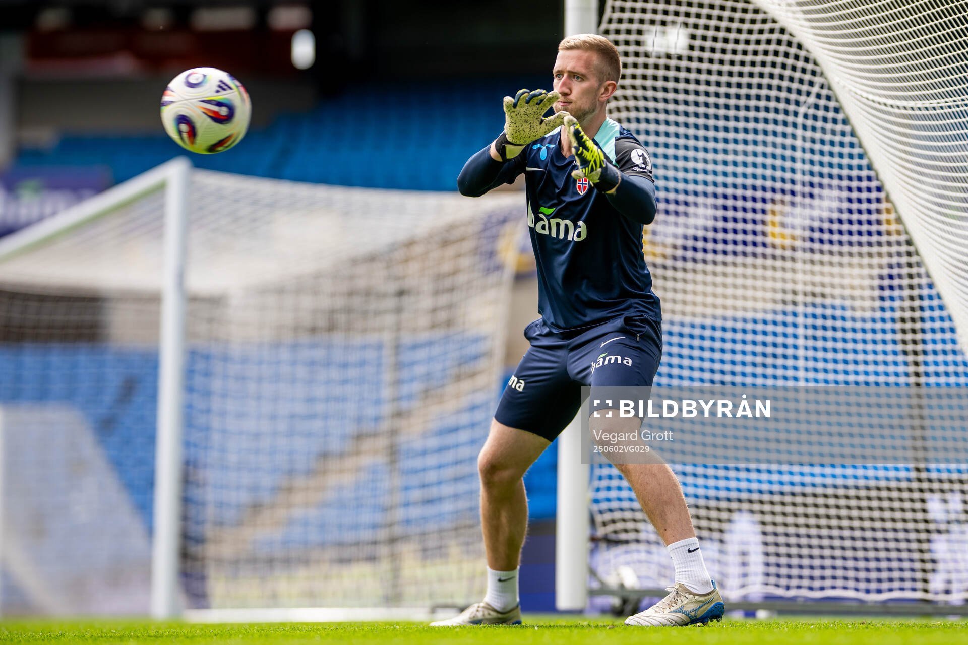 Goalkeeper Egil Selvik of the Norwegian national football