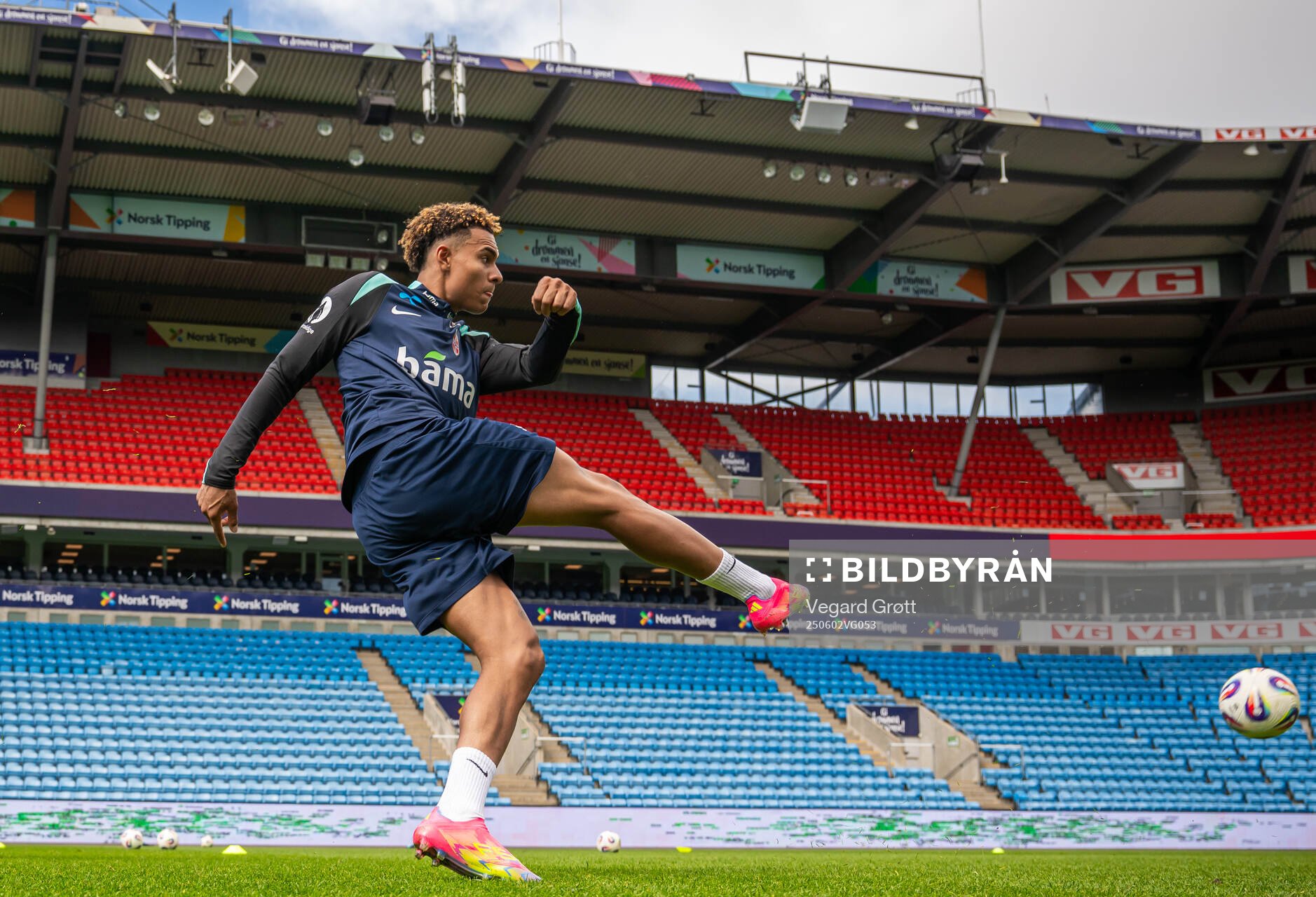 Antonio Nusa of the Norwegian national football team