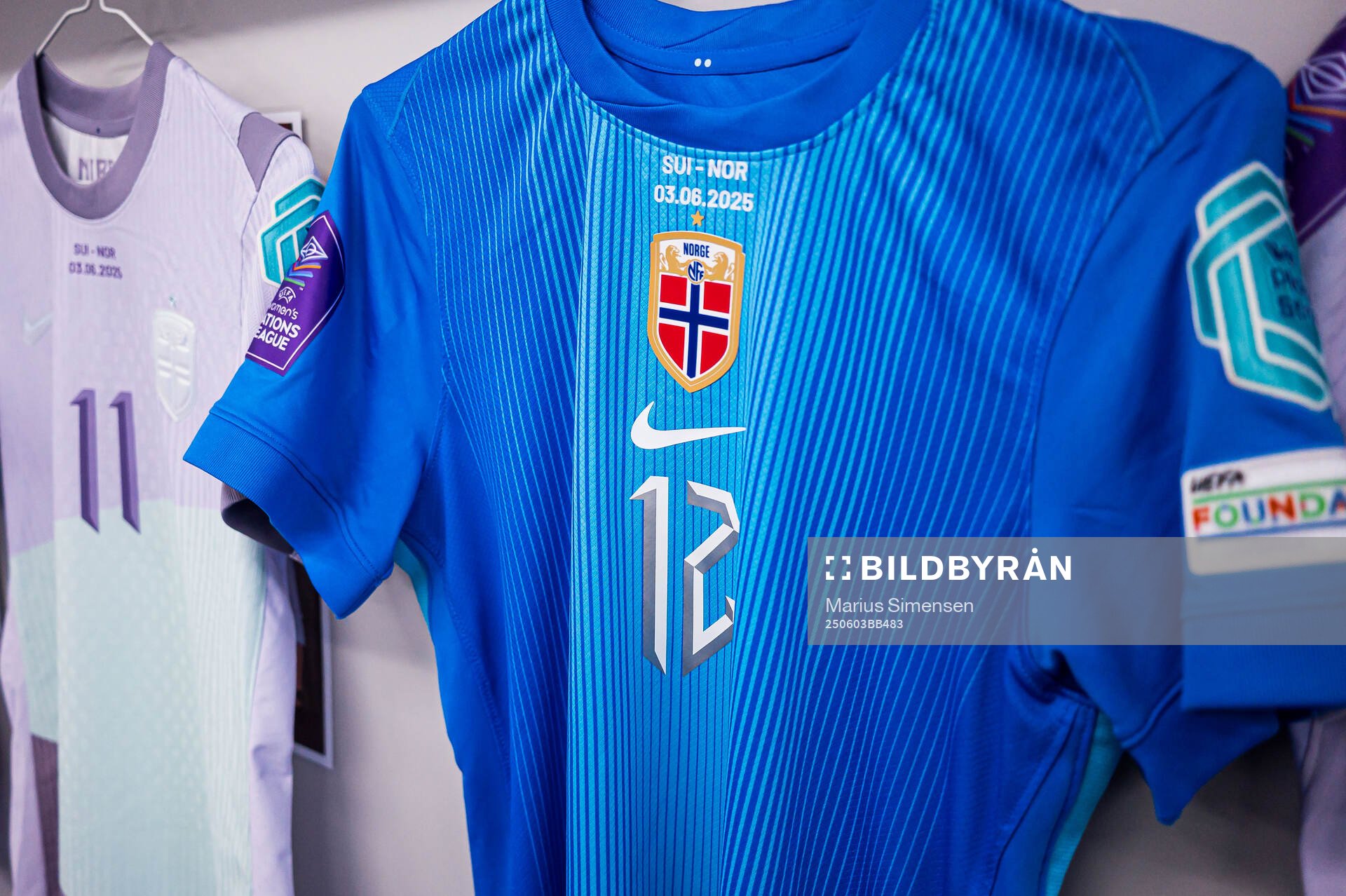 Shirt of goalkeeper Selma Panengstuen of Norway