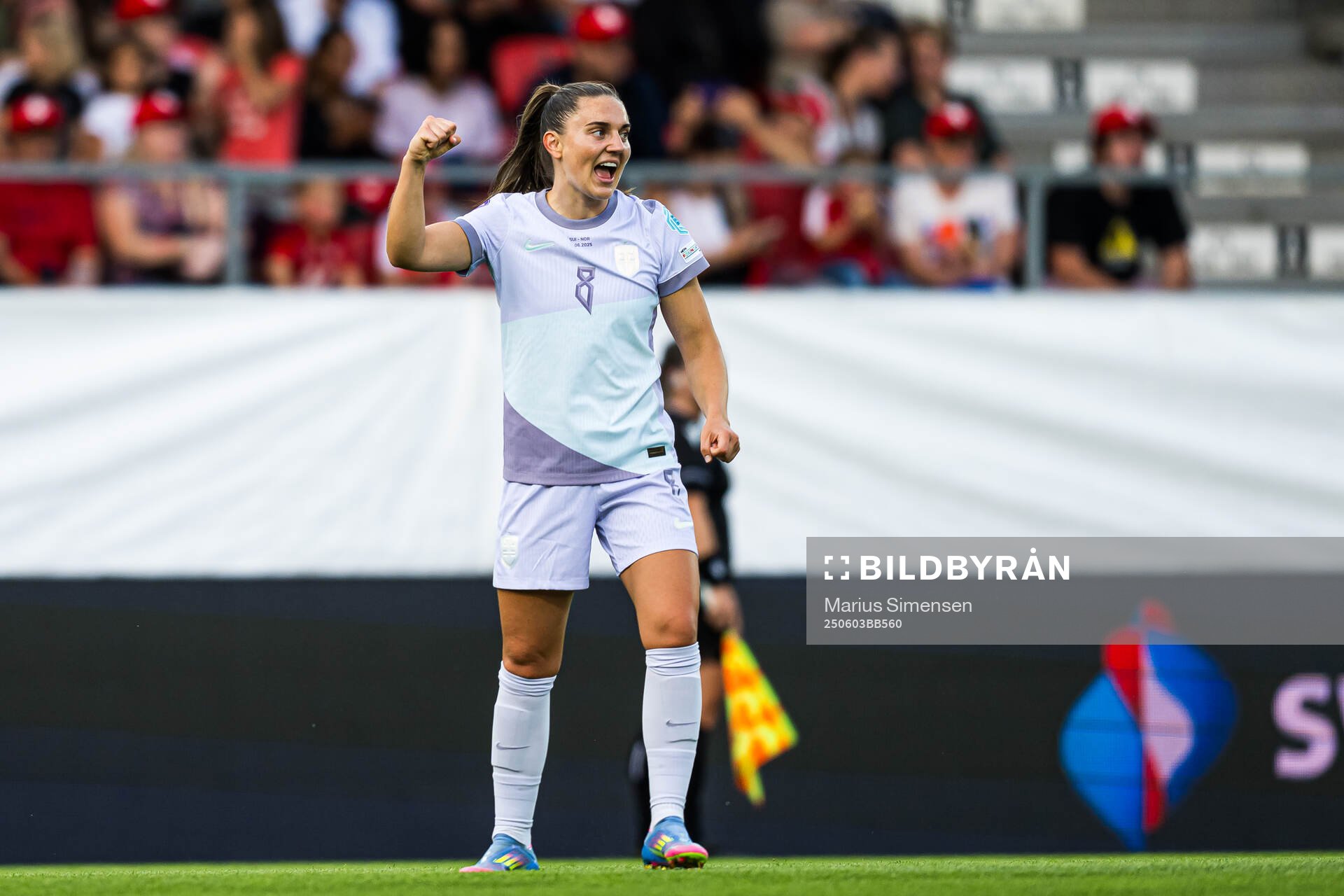 Vilde Bøe Risa of Norway celebrates