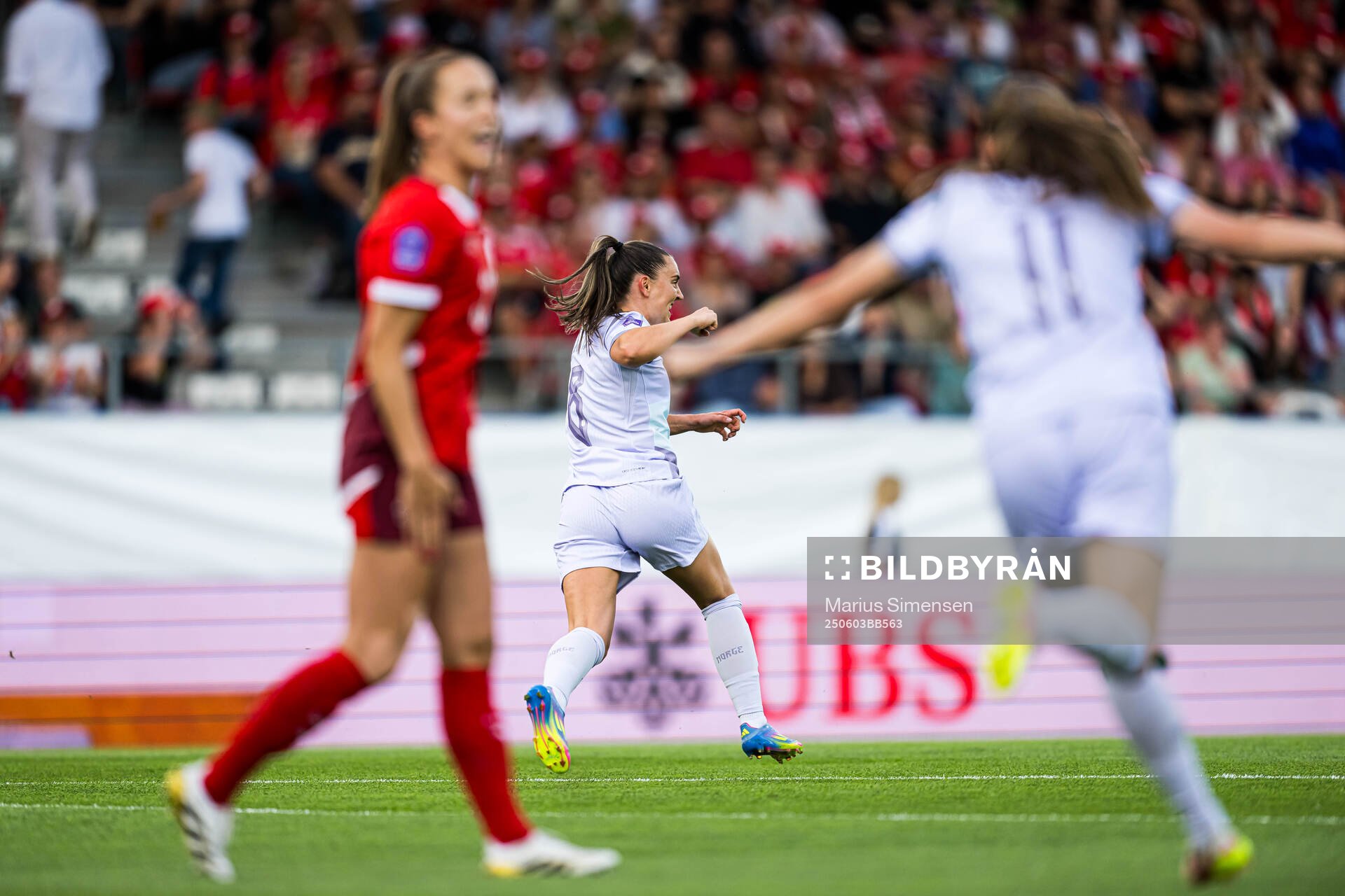 Vilde Bøe Risa of Norway celebrates