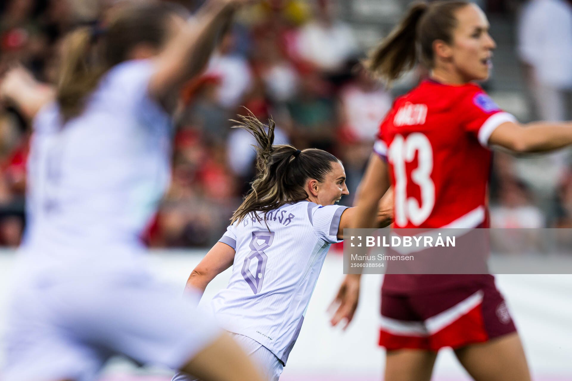 Vilde Bøe Risa of Norway celebrates