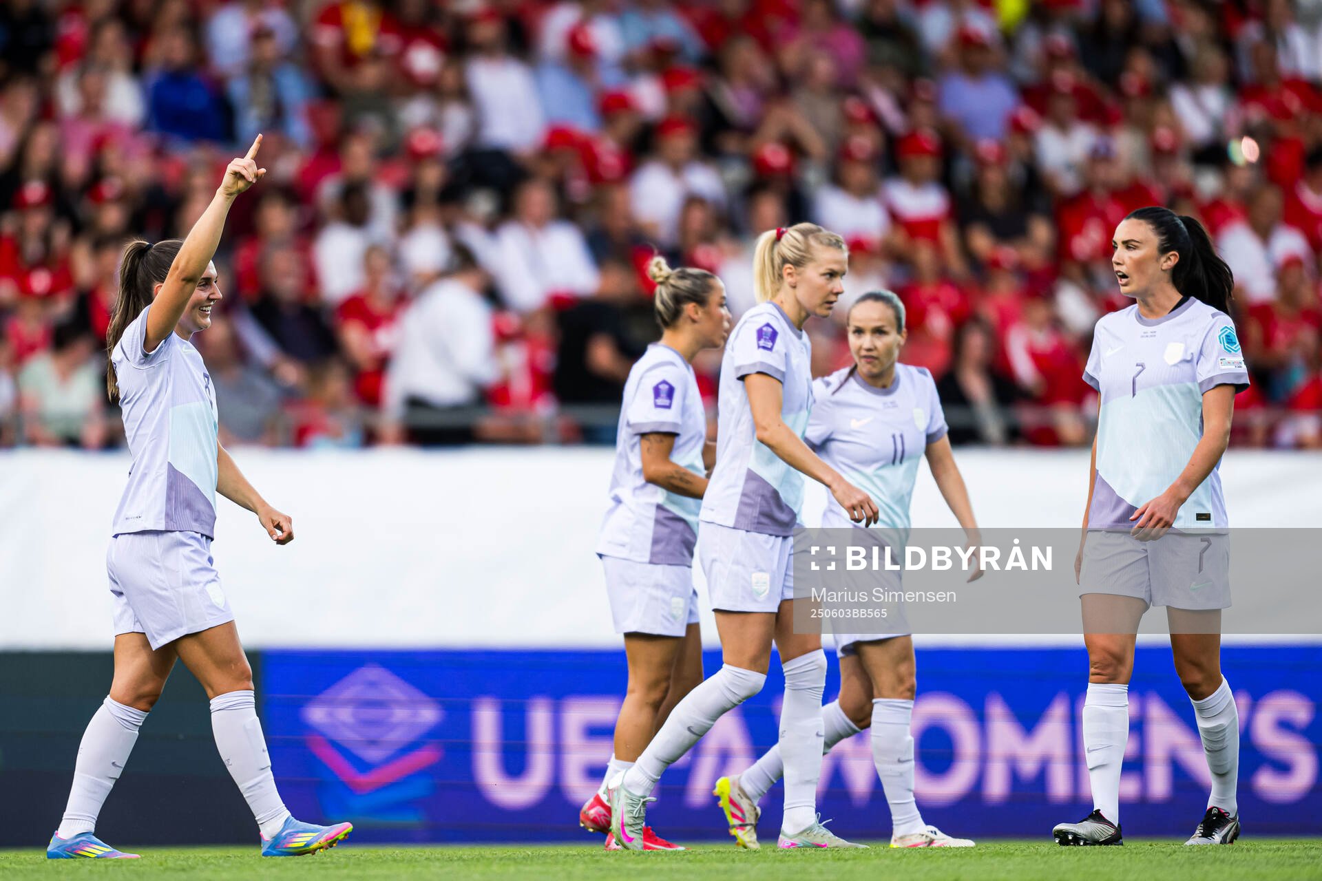 Vilde Bøe Risa of Norway celebrates