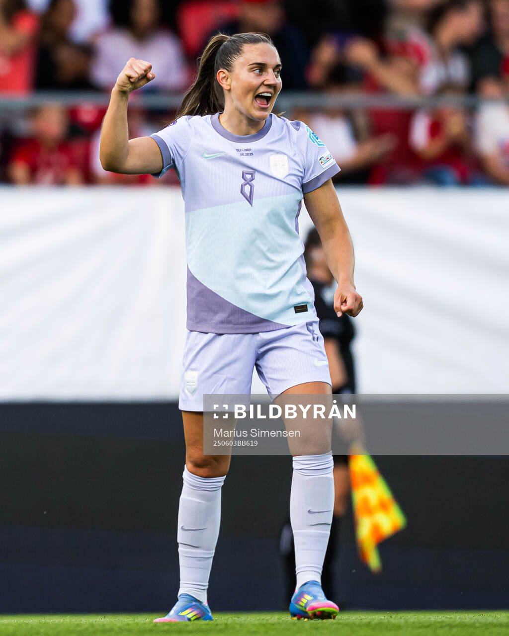 Vilde Bøe Risa of Norway celebrates