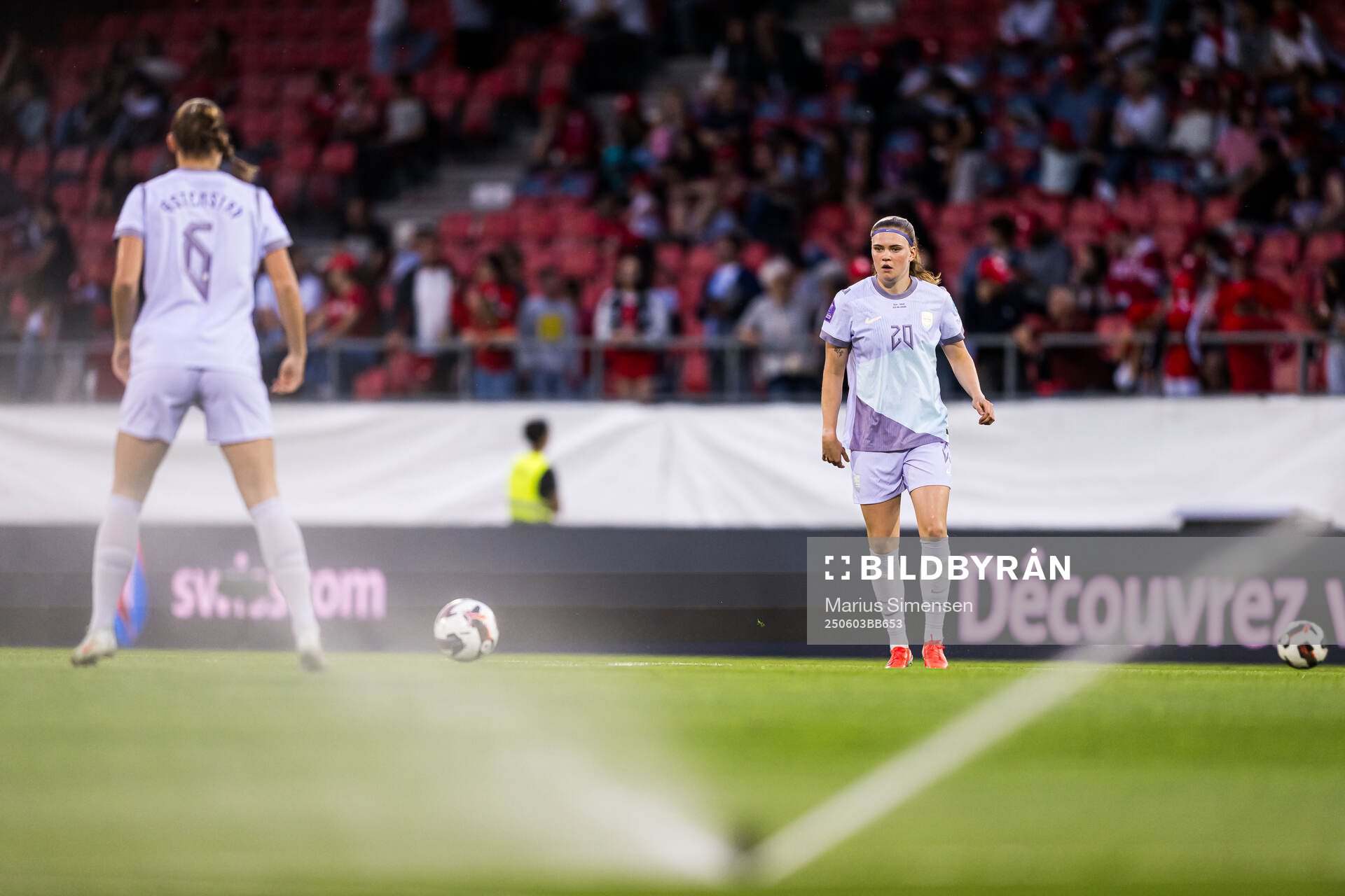Signe Gaupset of Norway warms up