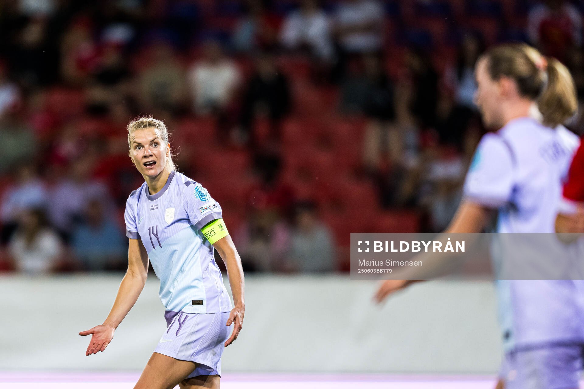 Ada Hegerberg of Norway reacts
