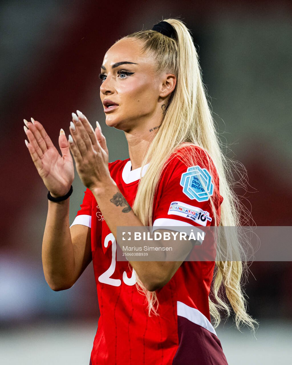 Alisha Lehmann of Switzerland