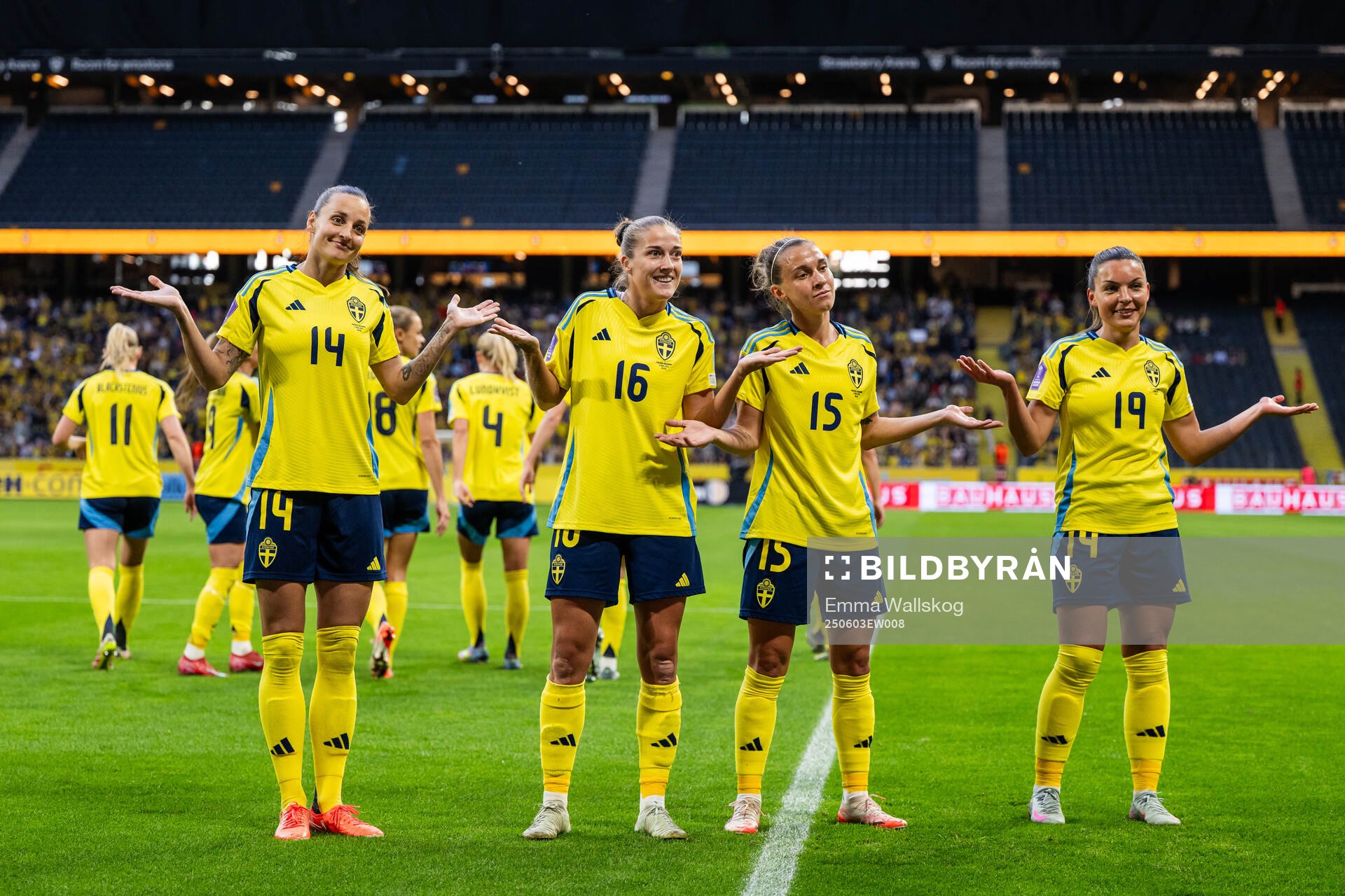 Nathalie Björn, Filippa Angeldahl, Julia Zigiotti Olme and