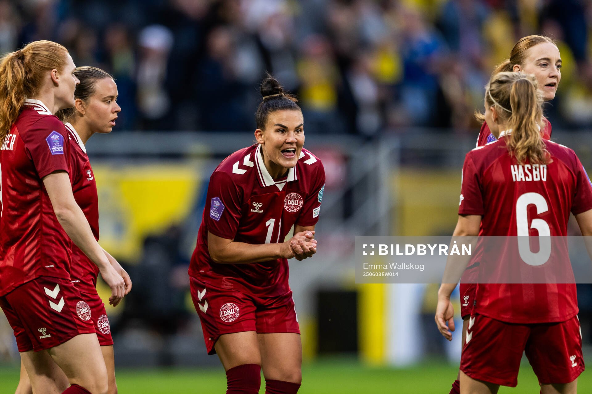Katrine Veje of Denmark looks dejected