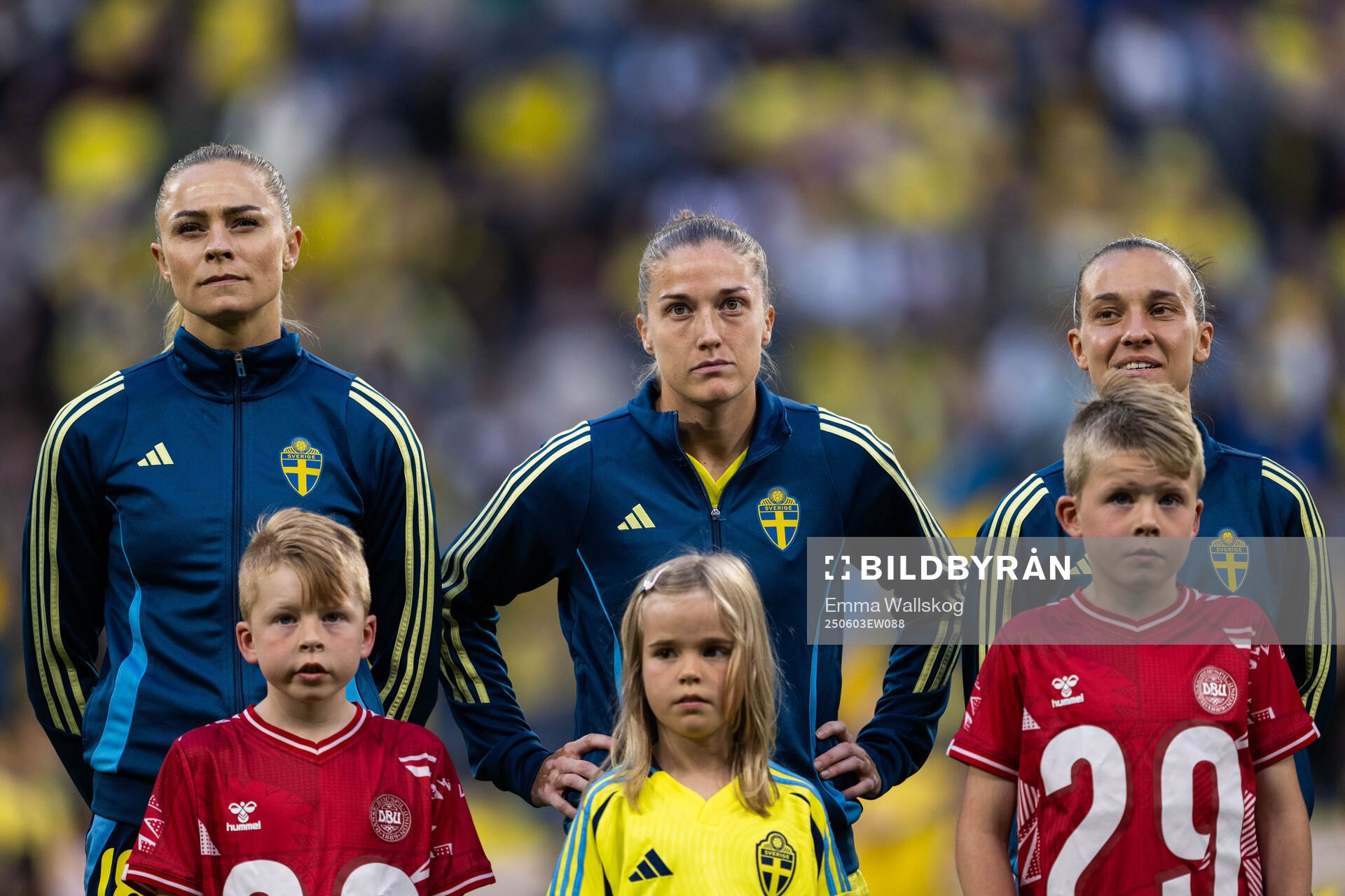 Fridolina Rolfö, Filippa Angeldahl and Julia Zigiotti Olme