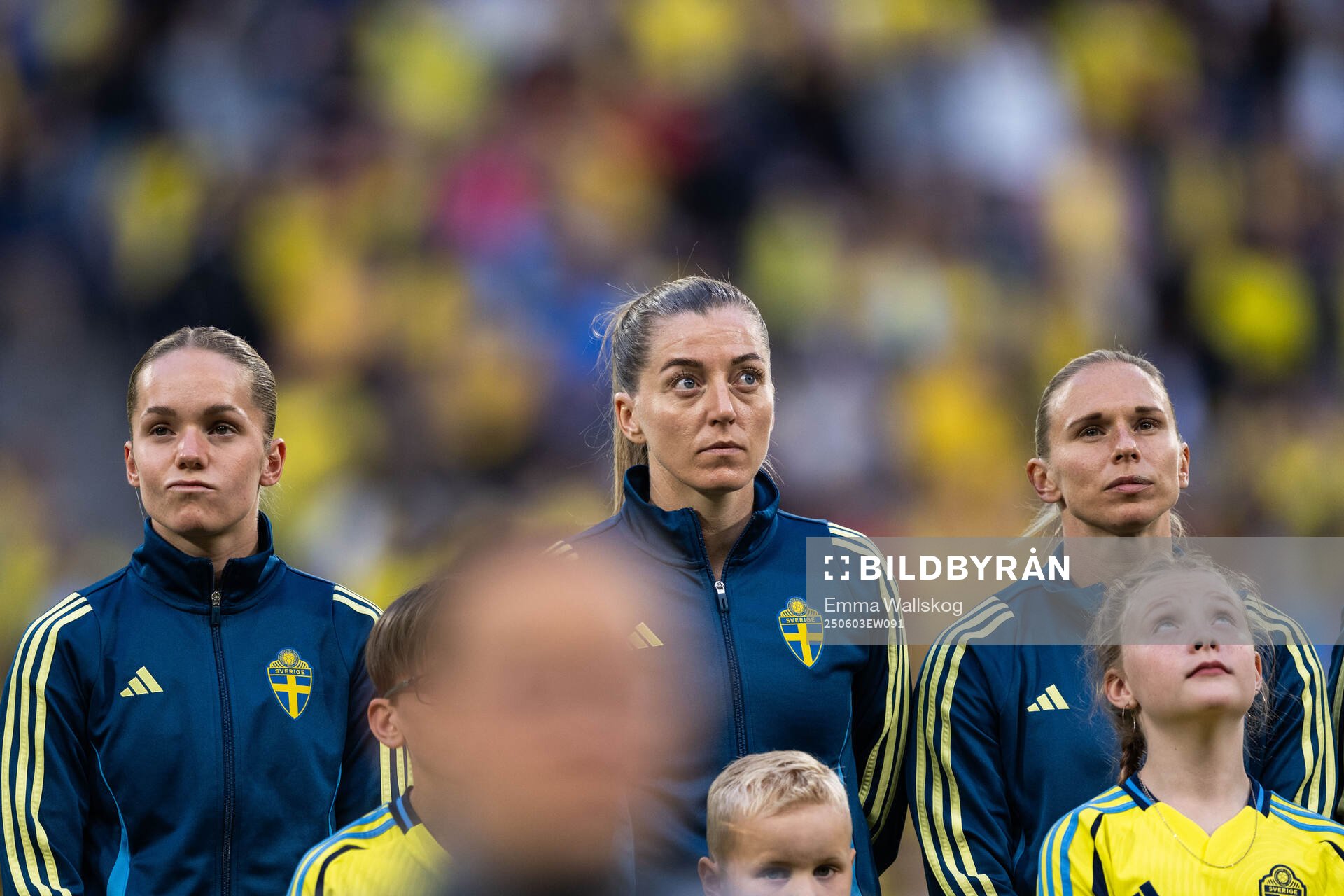 Hanna Lundkvist, Linda Sembrant and Jonna Andersson of