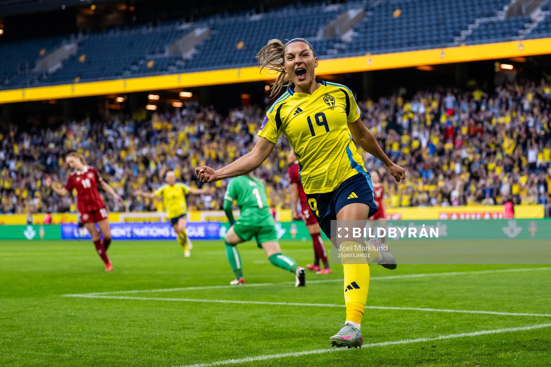 Johanna Rytting Kaneryd of Sweden celebrates