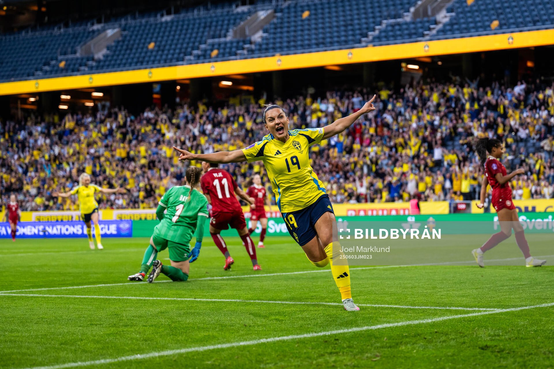 Johanna Rytting Kaneryd of Sweden celebrates