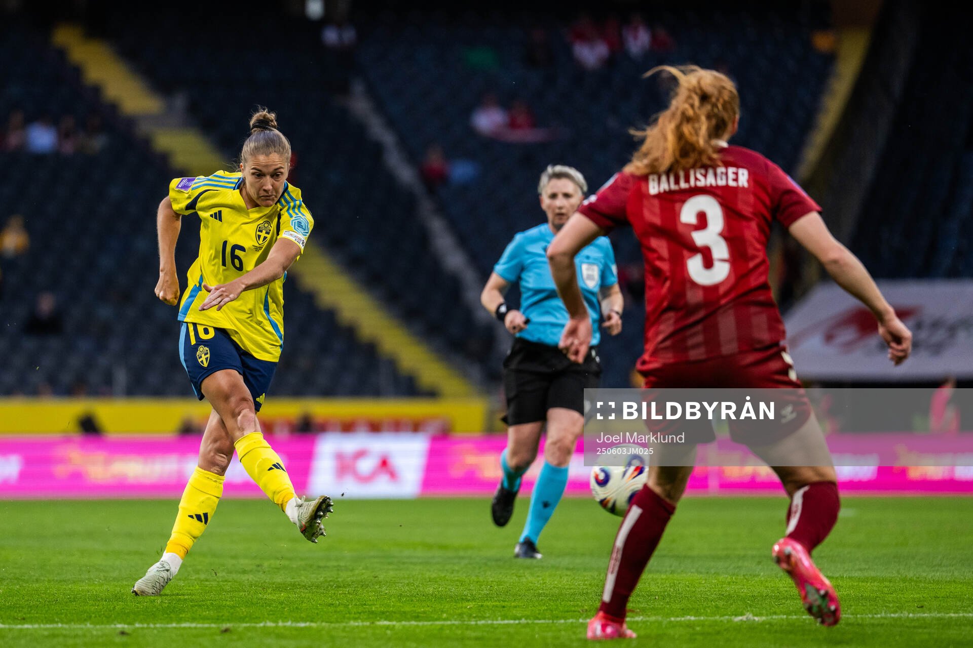 Filippa Angeldahl of Sweden scores 3-0