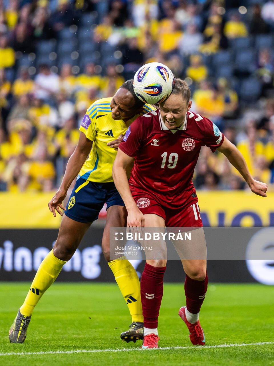 Madelen Janogy of Sweden and Janni Thomsen of Denmark