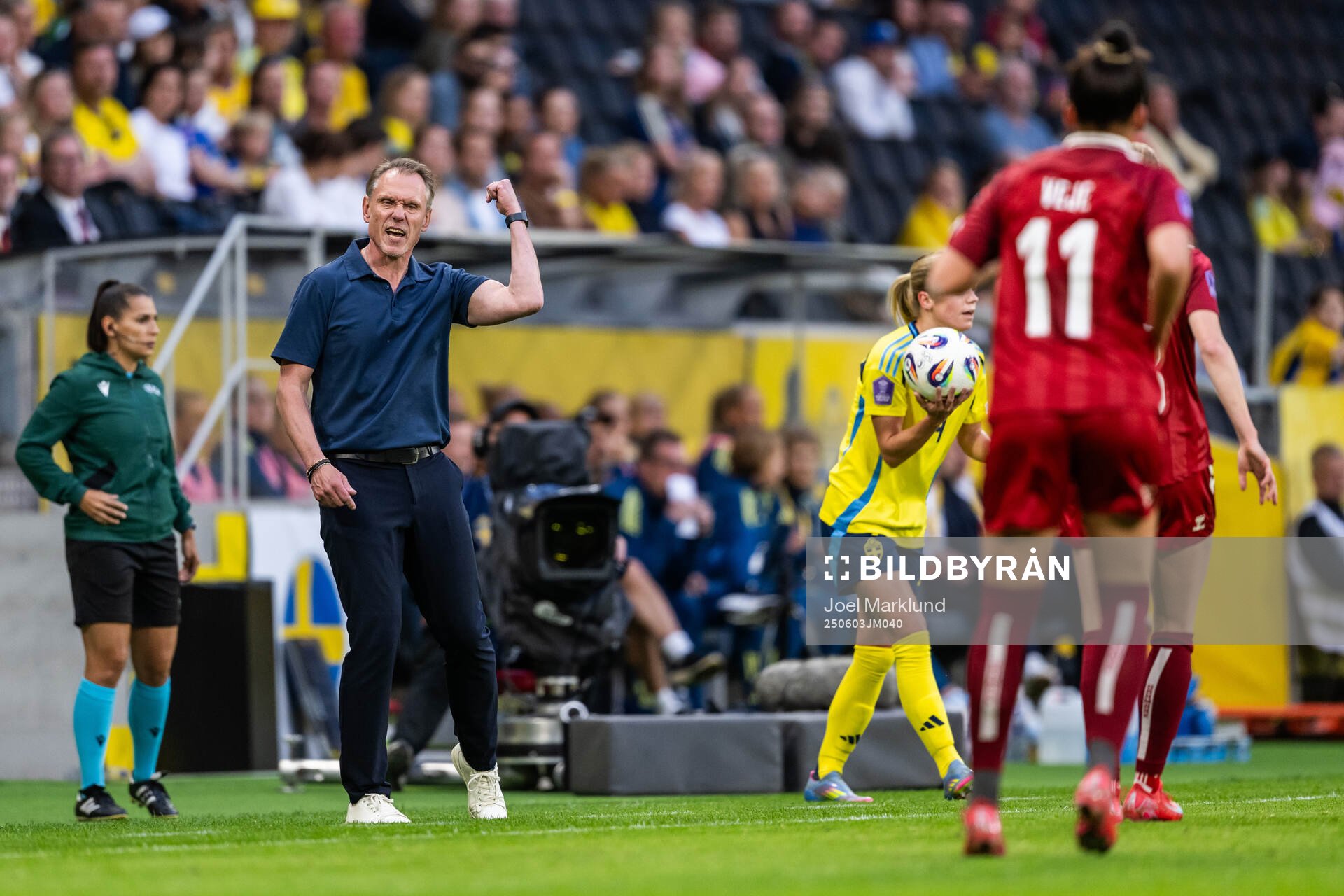 Head coach Andreé Jeglertz of Denmark