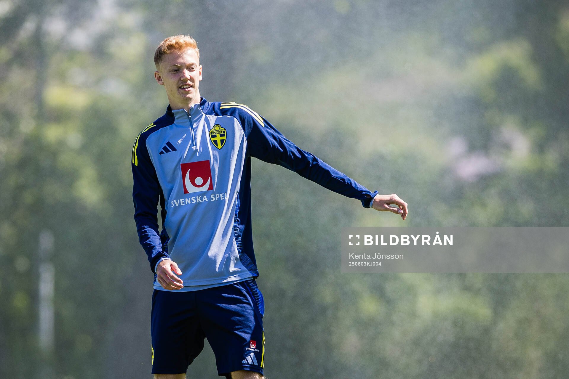 Hugo Larsson of the Swedish men's national football team
