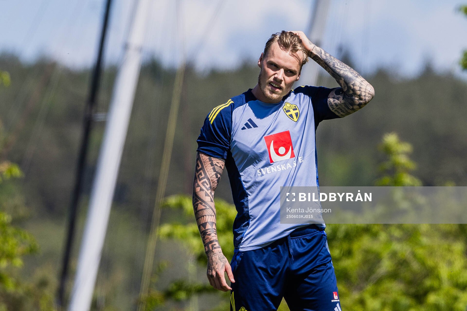 Victor Eriksson of the Swedish men's national football team